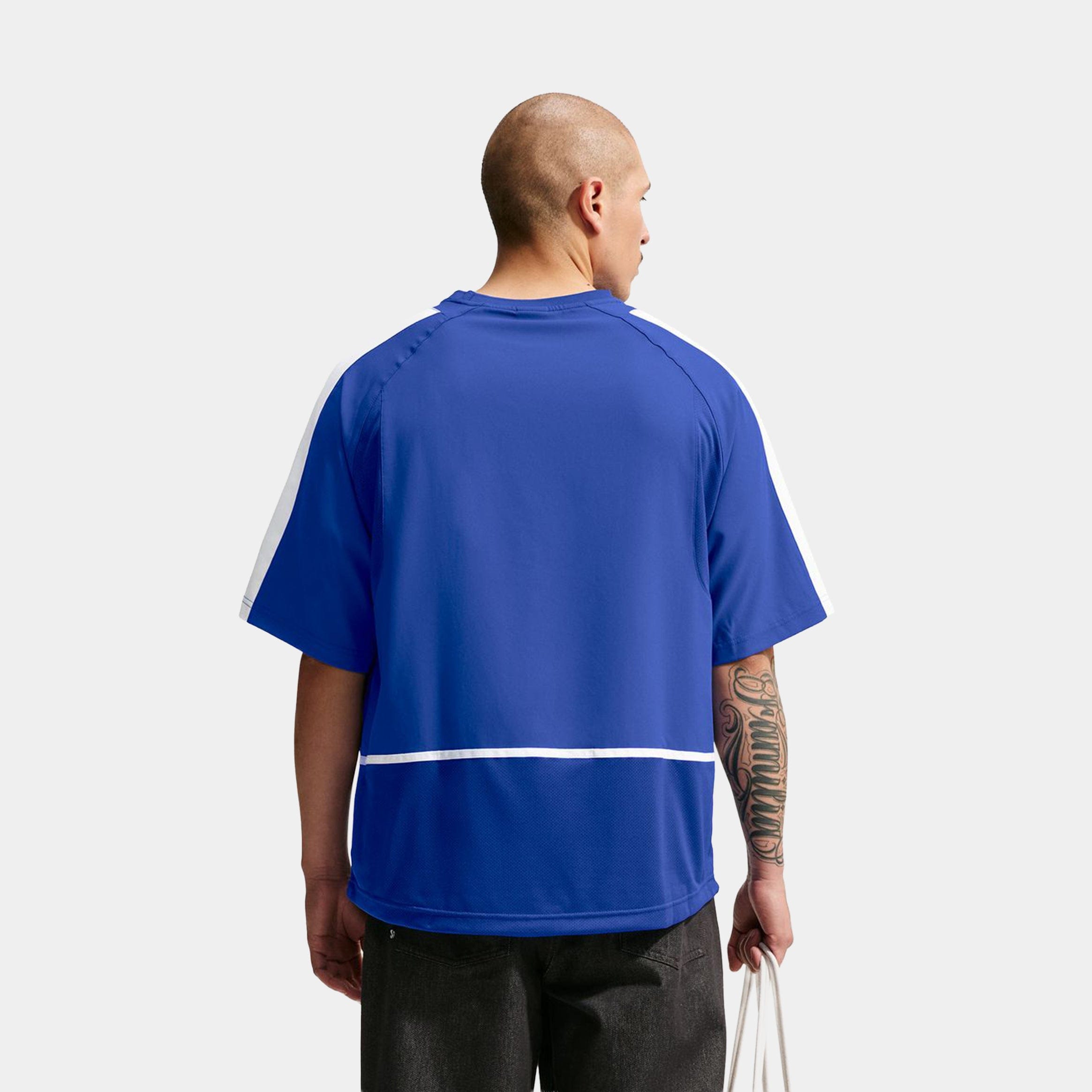 Nike Your Message Here Soccer Mens Jersey (Old Royal/White/Safety Orange)