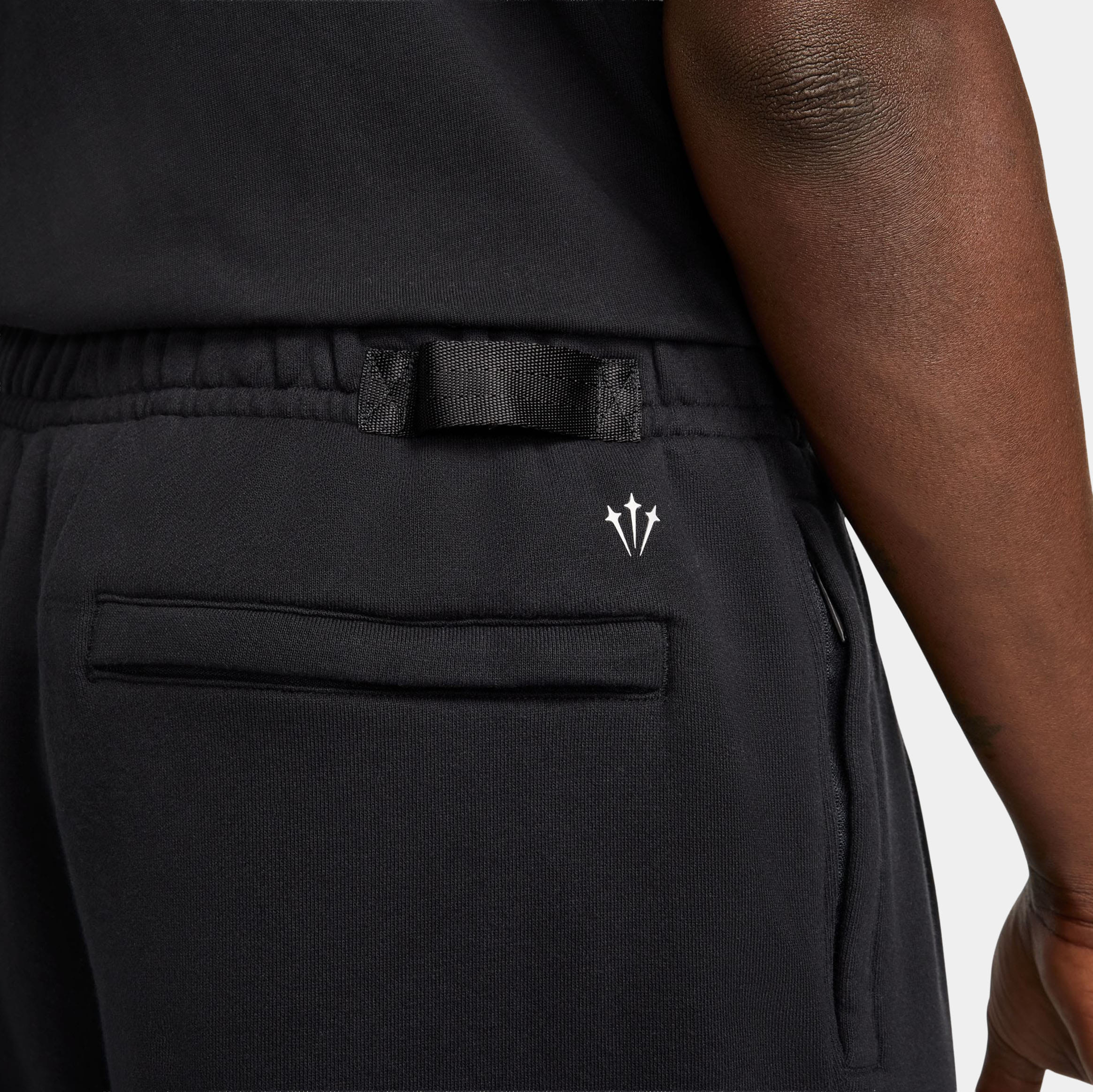 Nike NOCTA Cardinal Fleece Mens Shorts (Black/White)