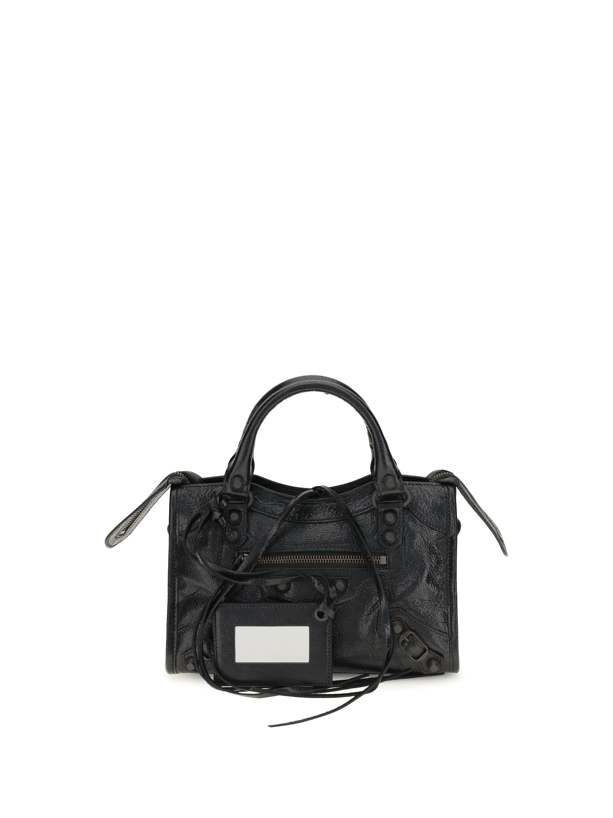 Balenciaga Le City Mini Shoulder Bag — Black