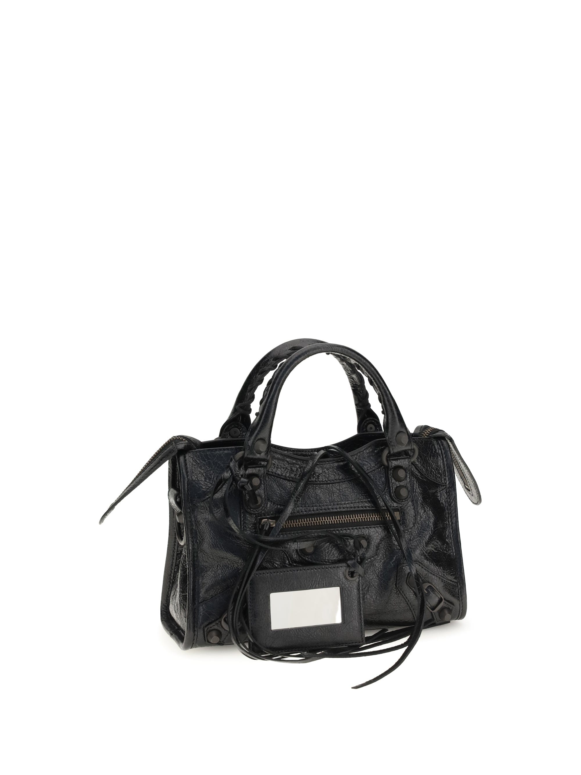 Balenciaga Le City Mini Shoulder Bag — Black
