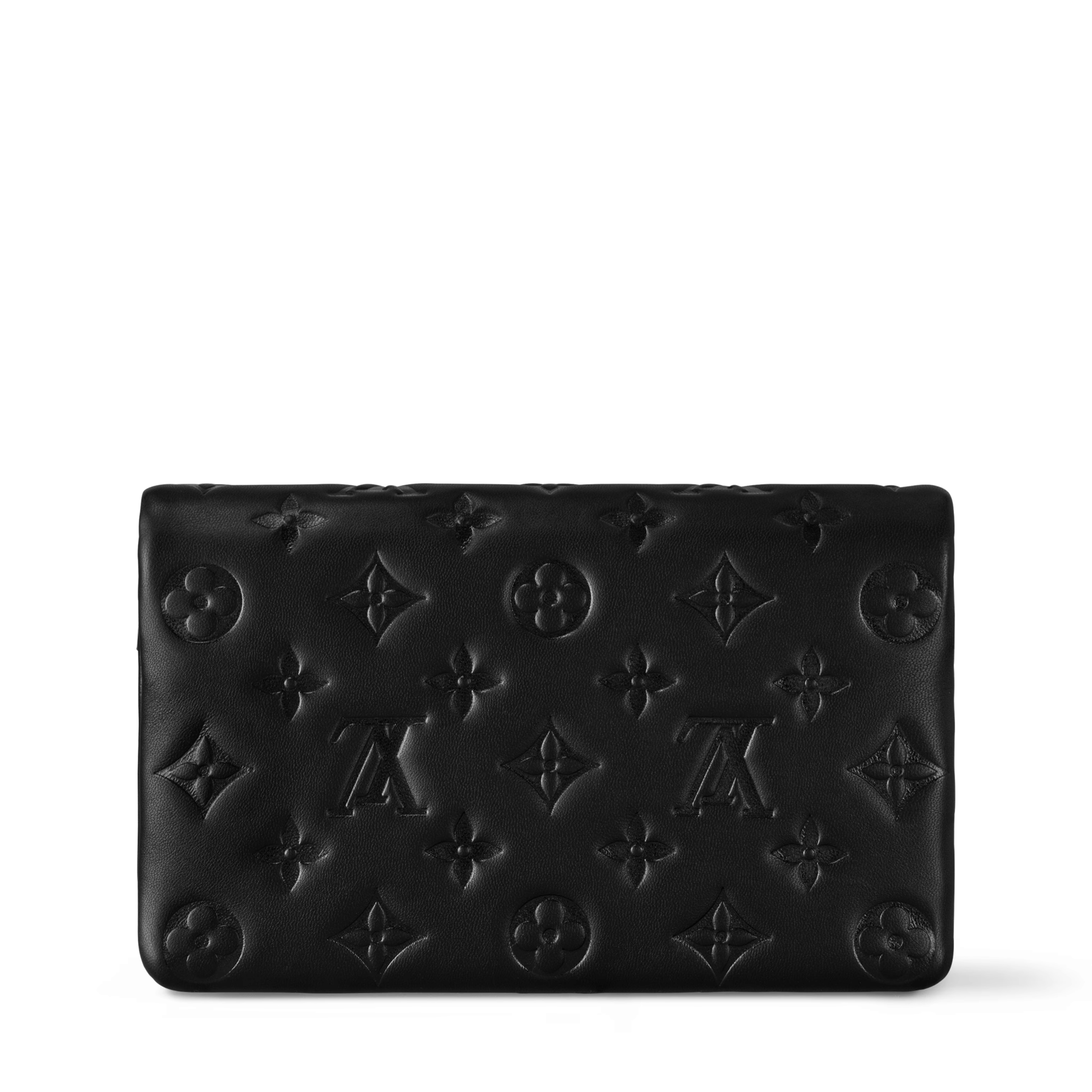 Louis Vuitton Pochette Coussin Monogram Embossed Lambskin Leather Bag