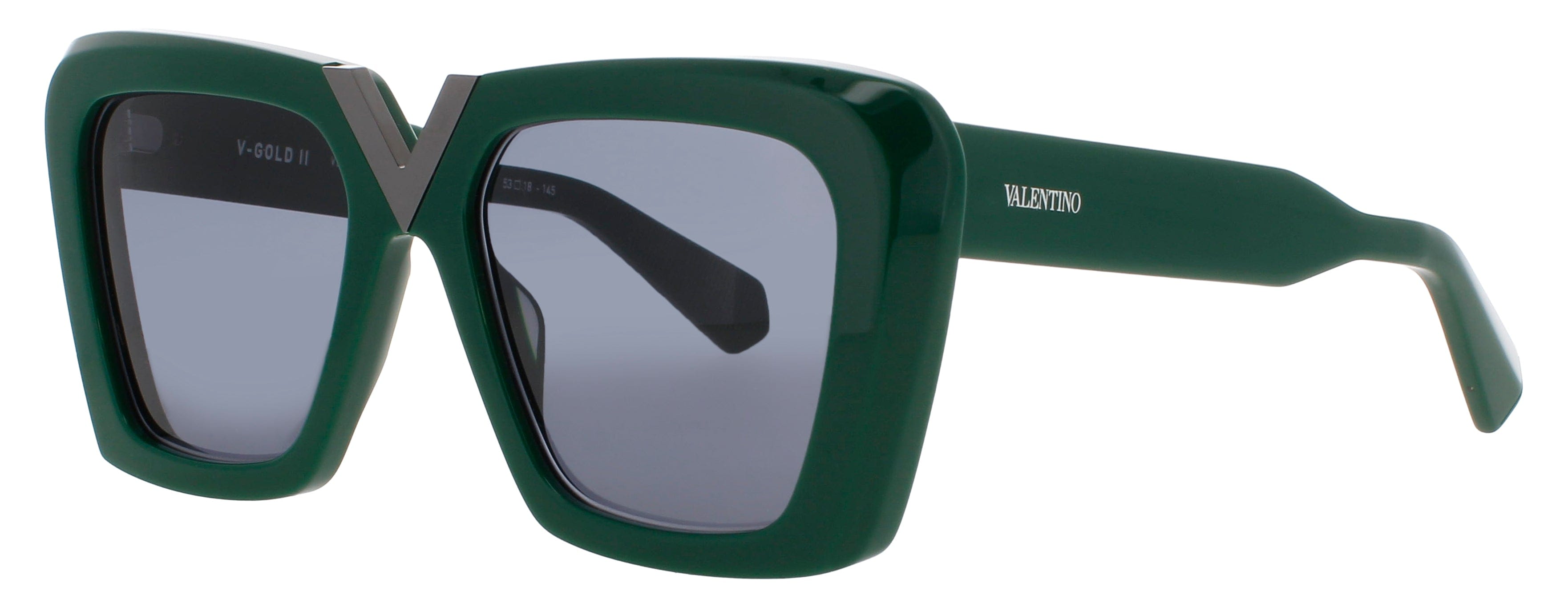 Valentino Sunglasses DARK GREEN/BLACK RHODIUM