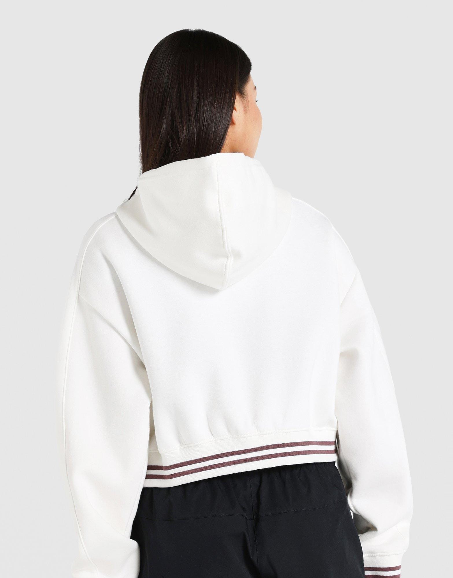 New Balance Rib Crop Full - Zip Hoodie