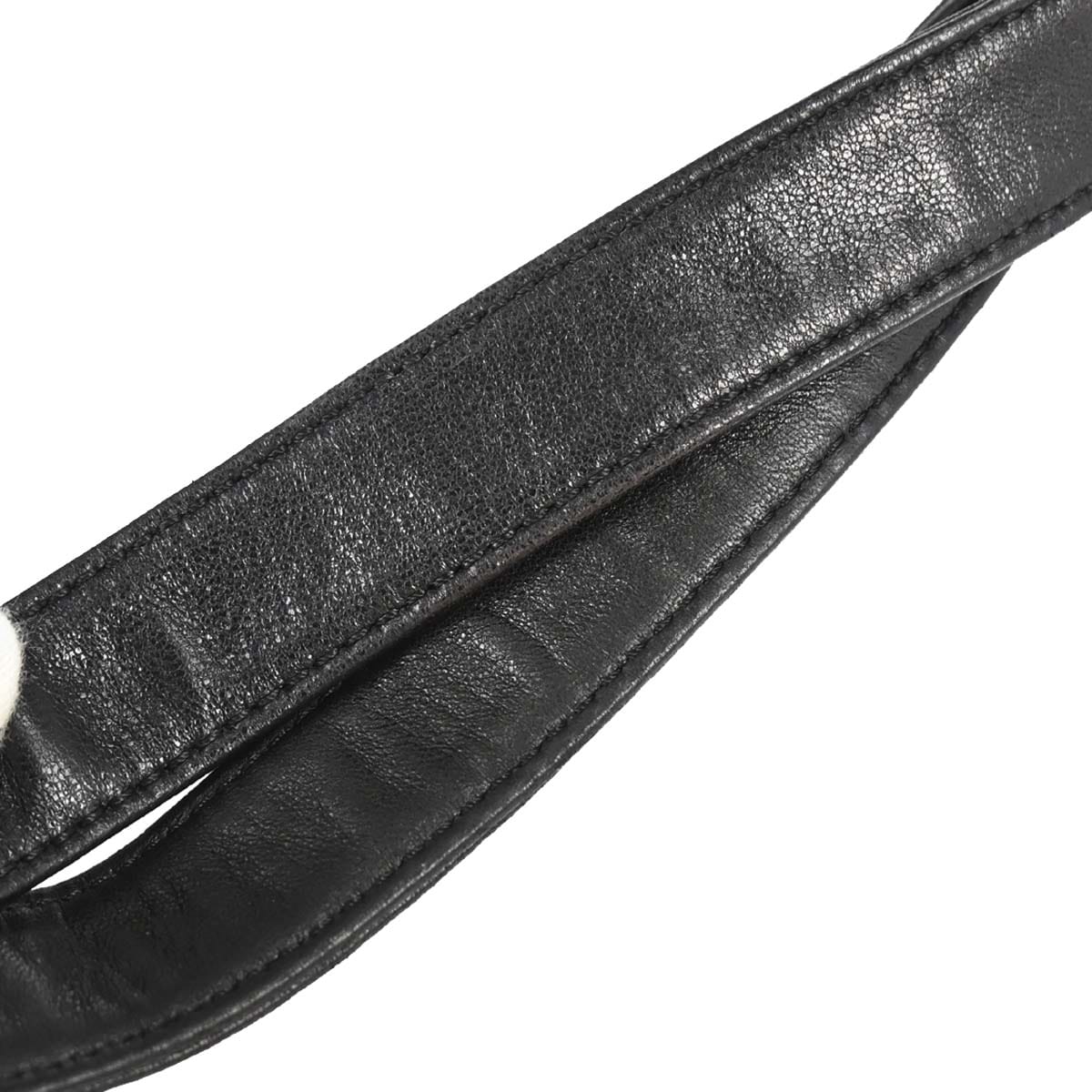 Chanel 2000 - 2002 Black Lambskin Choco Bar Shoulder Bag