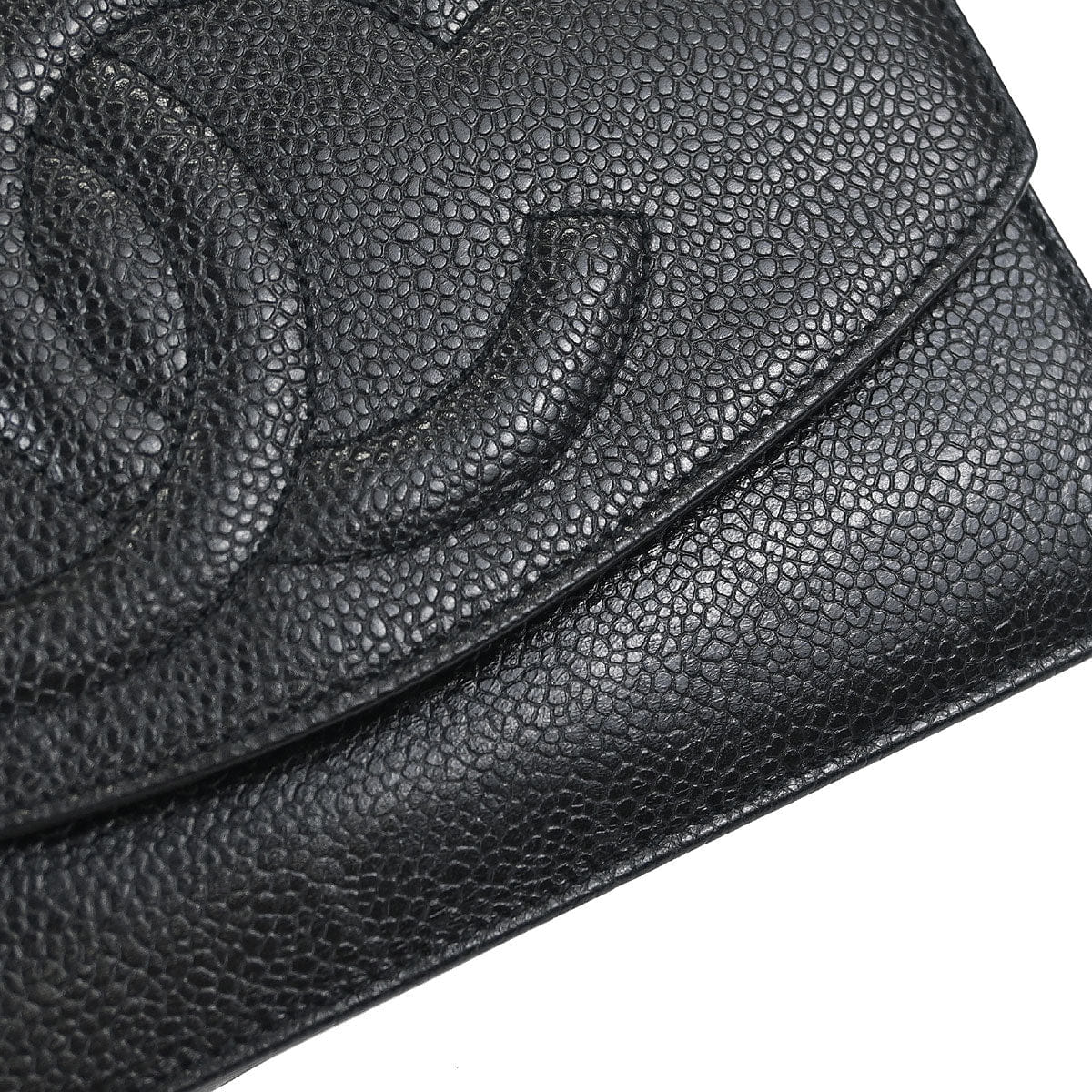 Chanel 1996 - 1997 Black Caviar Skin Timeless WOC Wallet on Chain Shoulder Bag