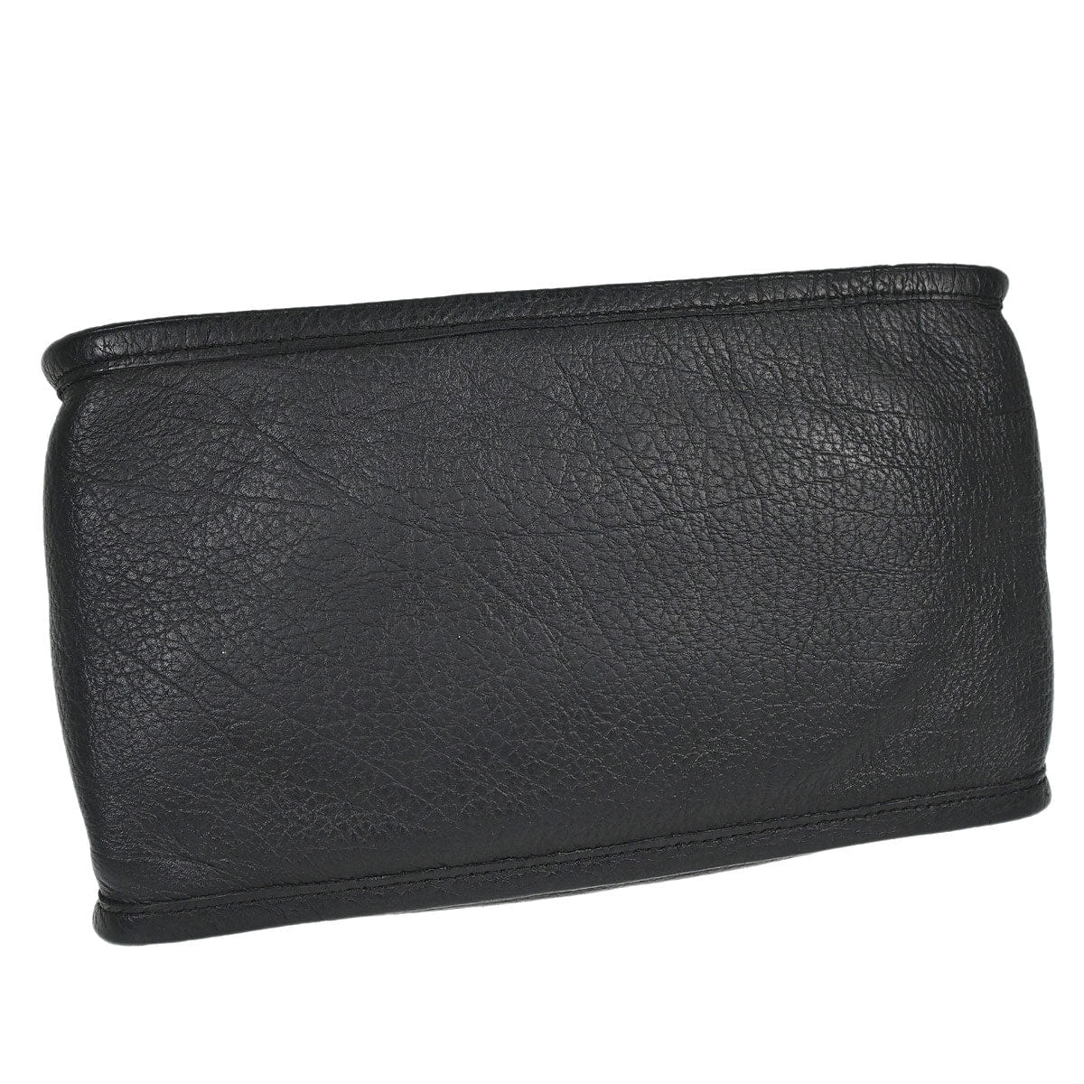 Chanel 2003 - 2004 Black Deerskin Mademoiselle Lock Shoulder Bag