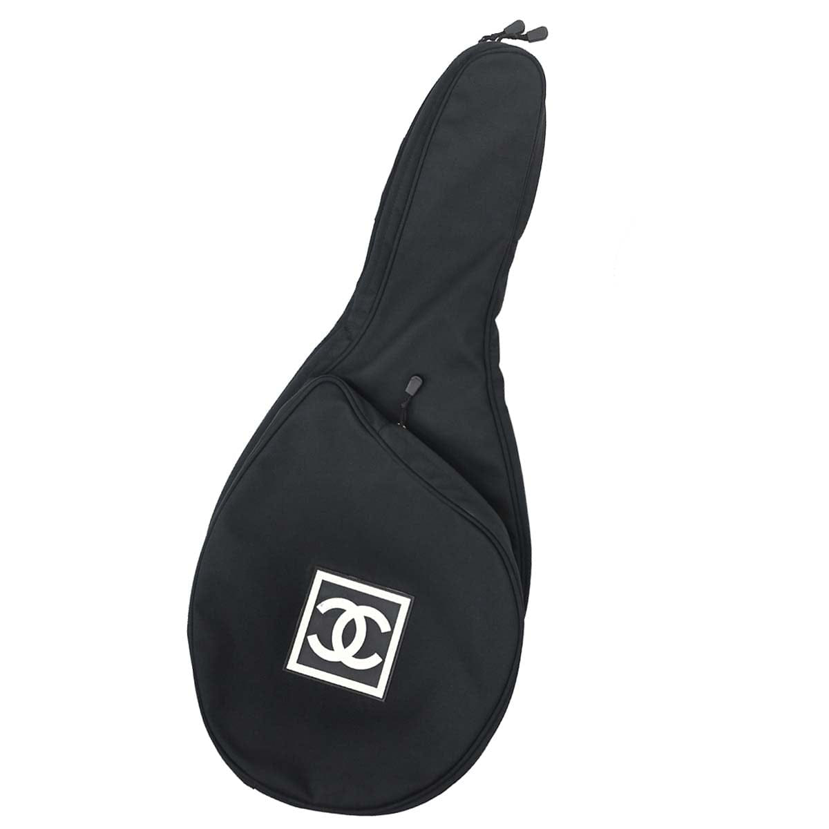 Chanel Black Nylon Sport Line Tennis Racket Case Shoulder Bag