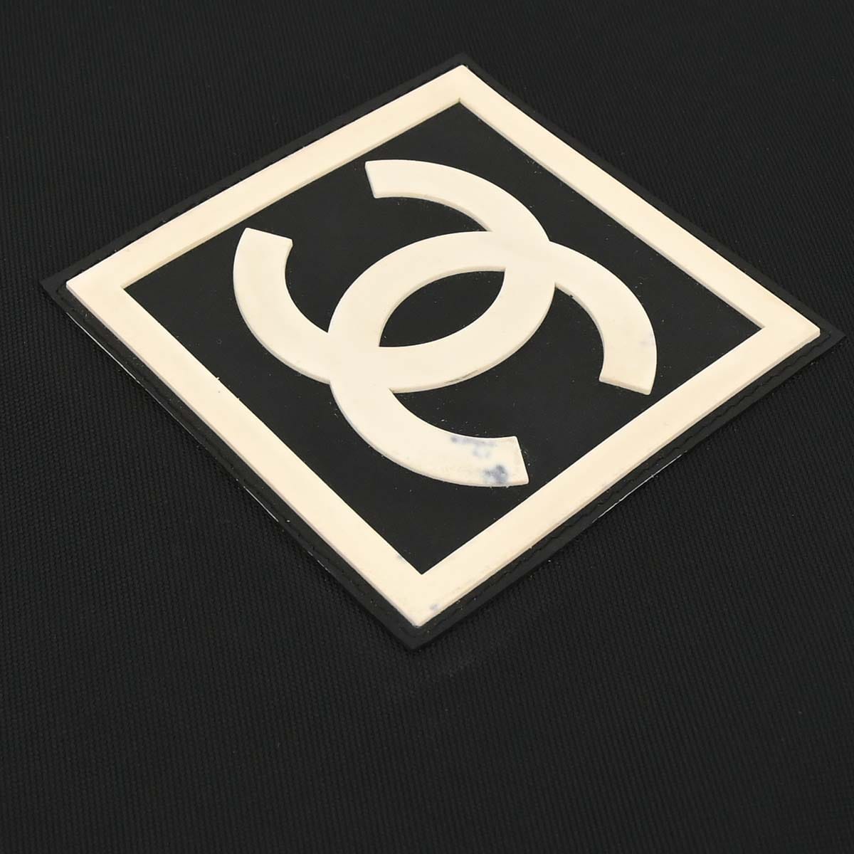 Chanel Black Nylon Sport Line Tennis Racket Case Shoulder Bag