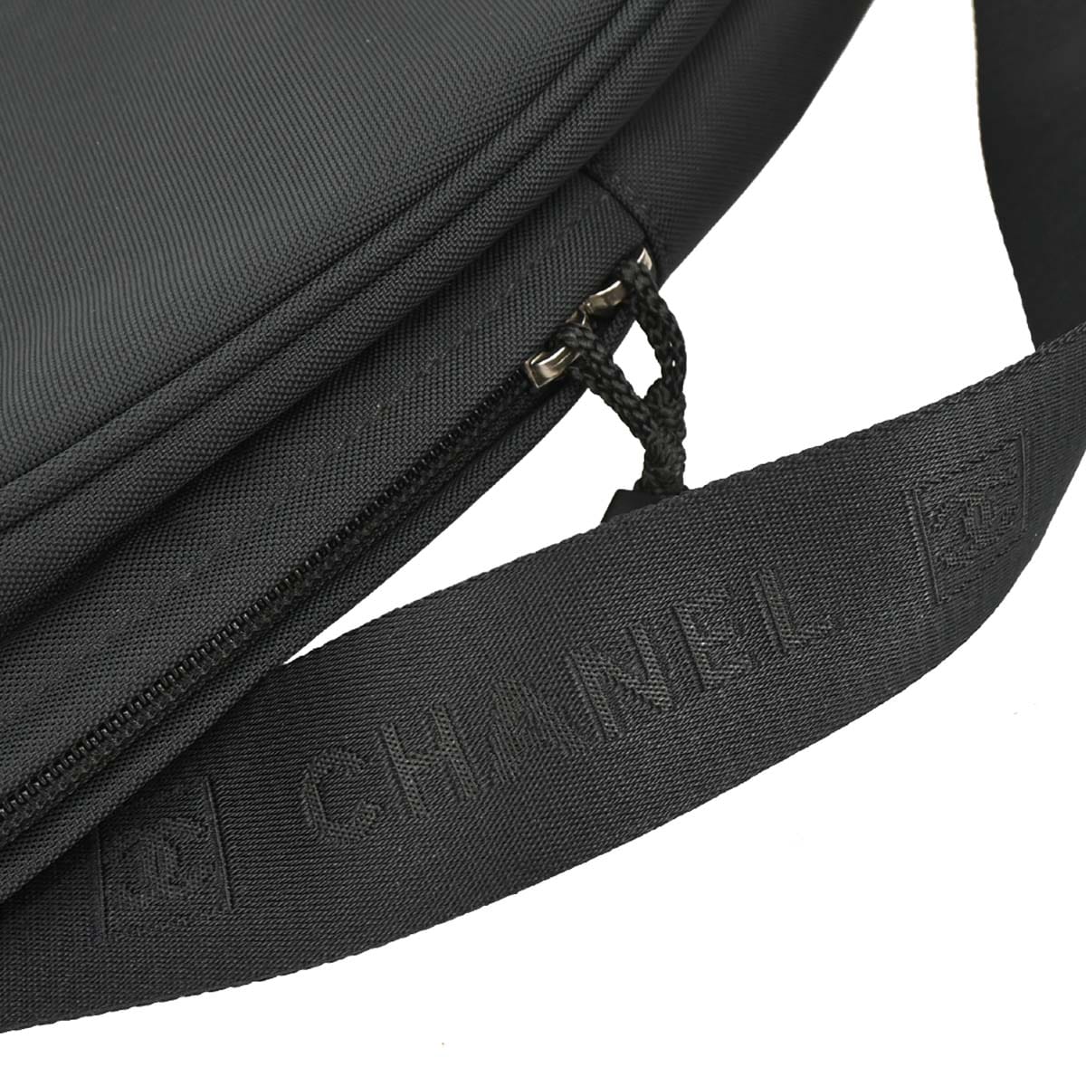Chanel Black Nylon Sport Line Tennis Racket Case Shoulder Bag