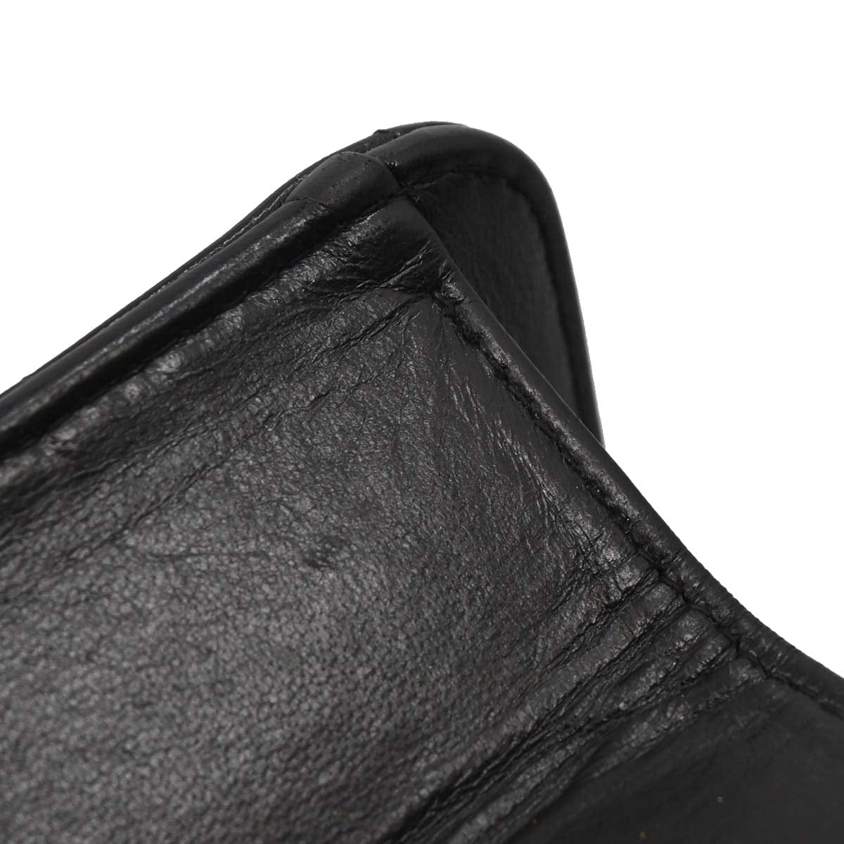 Chanel 1997 - 1999 Black Lambskin Pushlock Small Half Flap Shoulder Bag