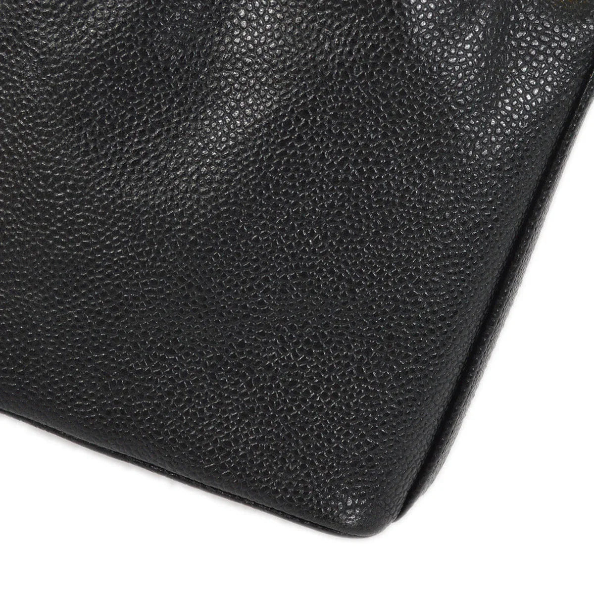 Chanel Black Caviar Bucket Shoulder Bag