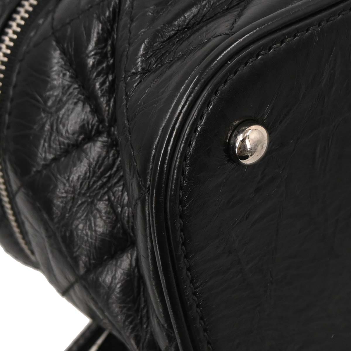 Chanel 2018 Black Calfskin PVC Aquarium Shoulder Bag