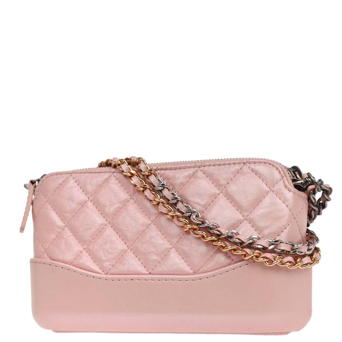 Chanel 2019 Light Pink Lambskin Calfskin Gabrielle Shoulder Bag