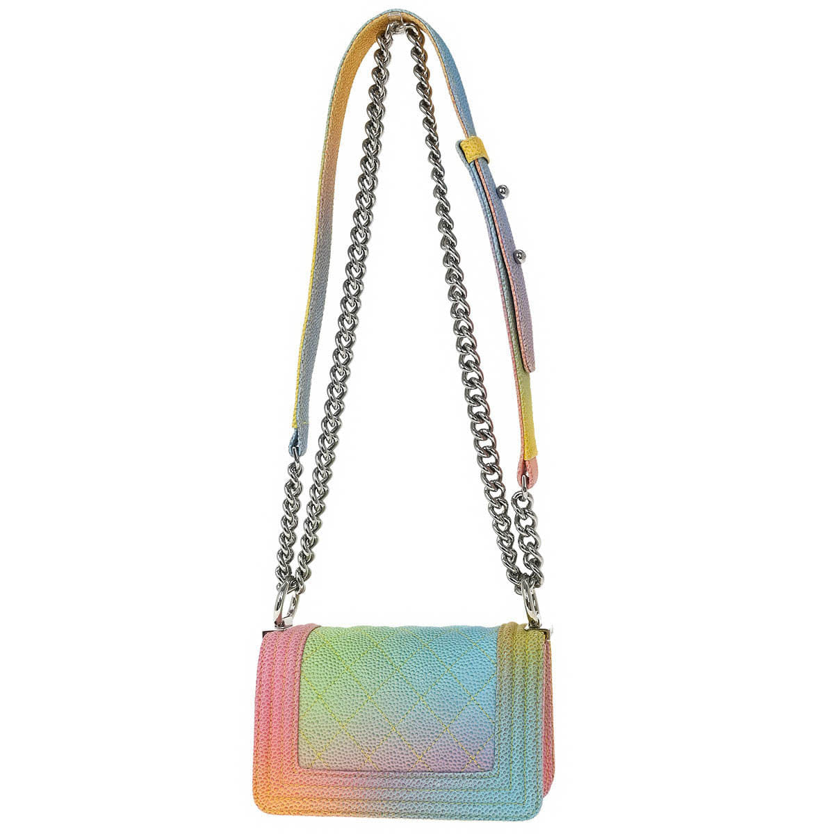 Chanel Boy Chanel 2017 Pastel Color Caviar Mini Shoulder Bag