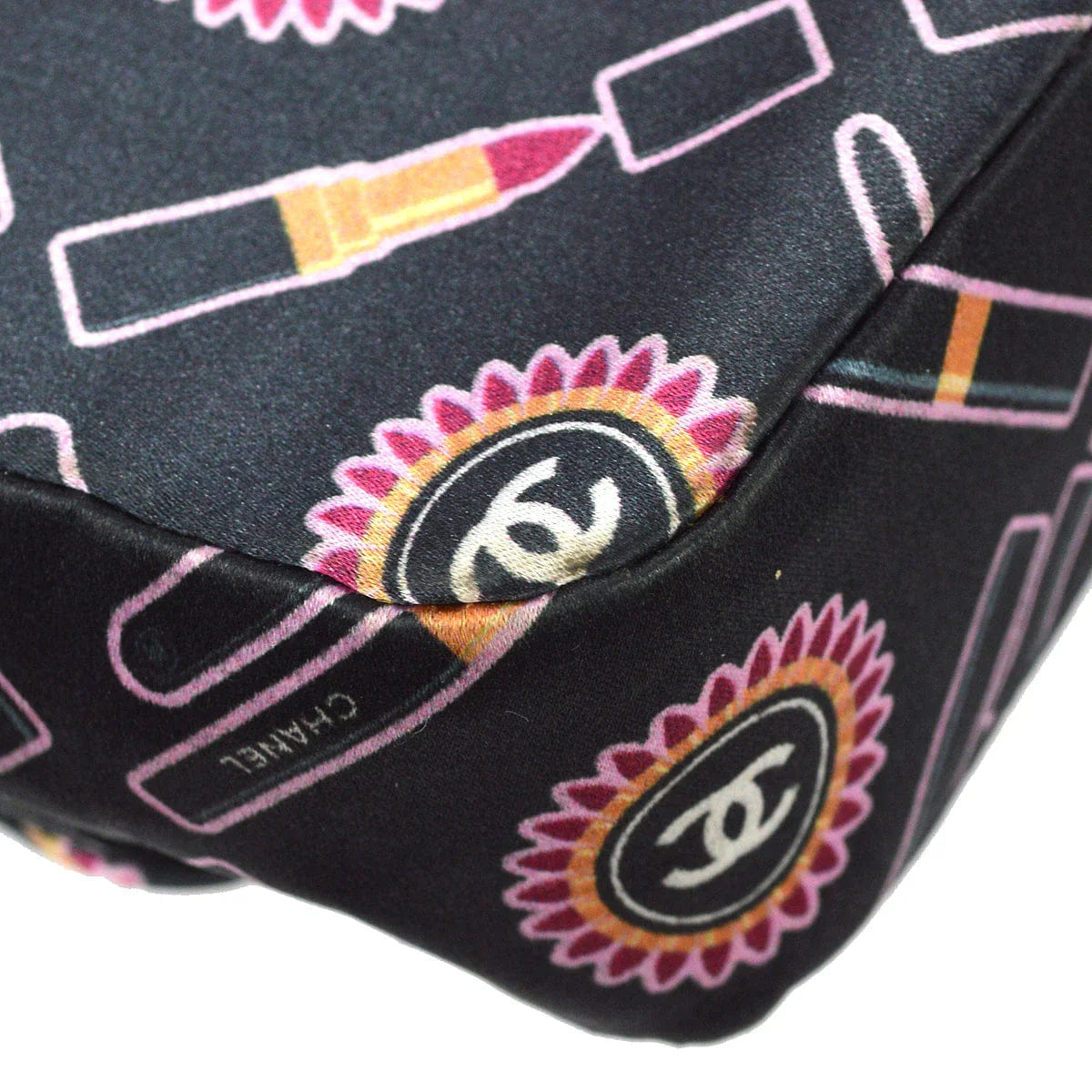 Chanel 2004 - 2005 Satin Lipstick Classic Single Flap Shoulder Bag