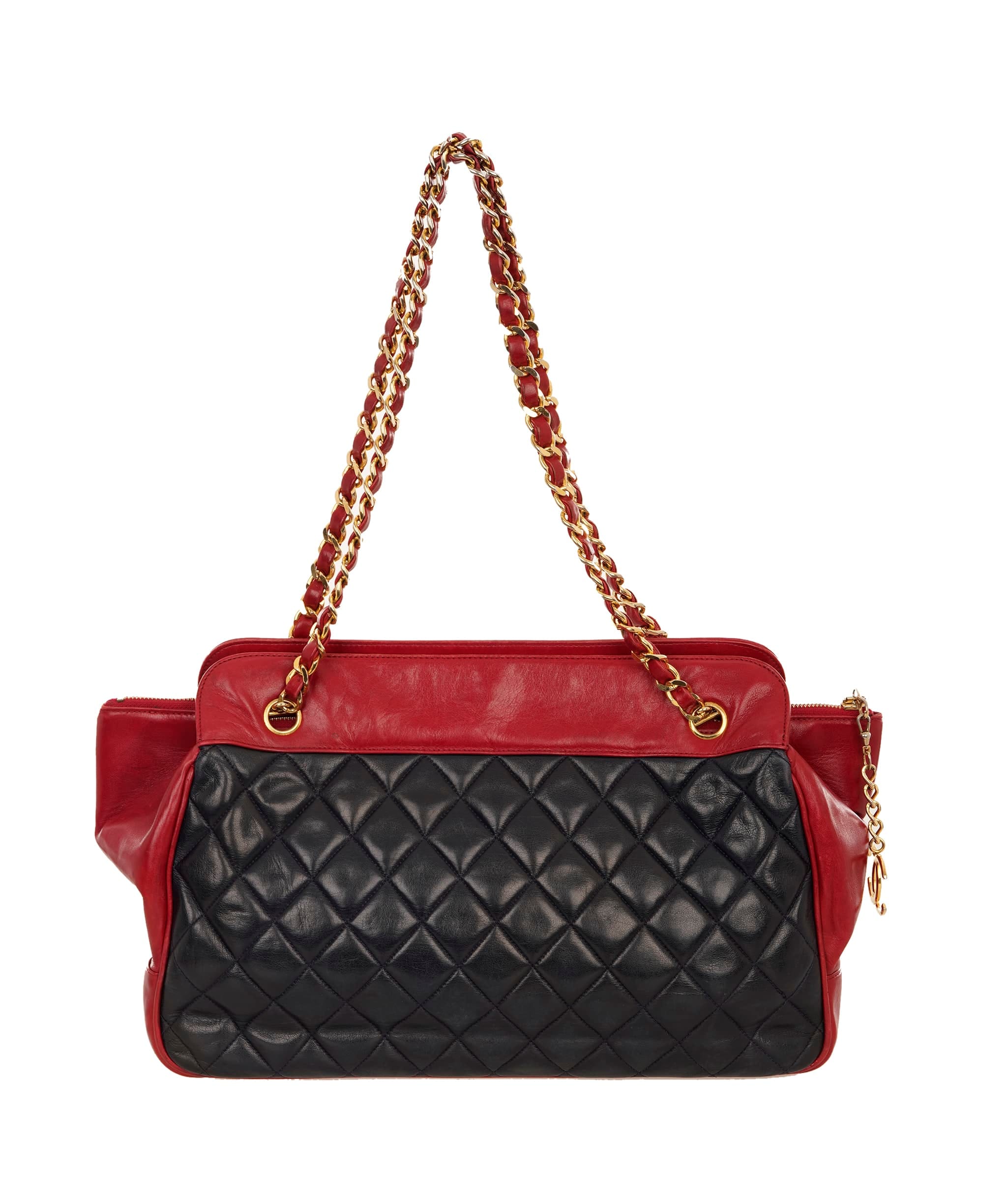 Chanel Chanel Bicolor Shoulder Bag Red/Navy - NAVY ALC4161