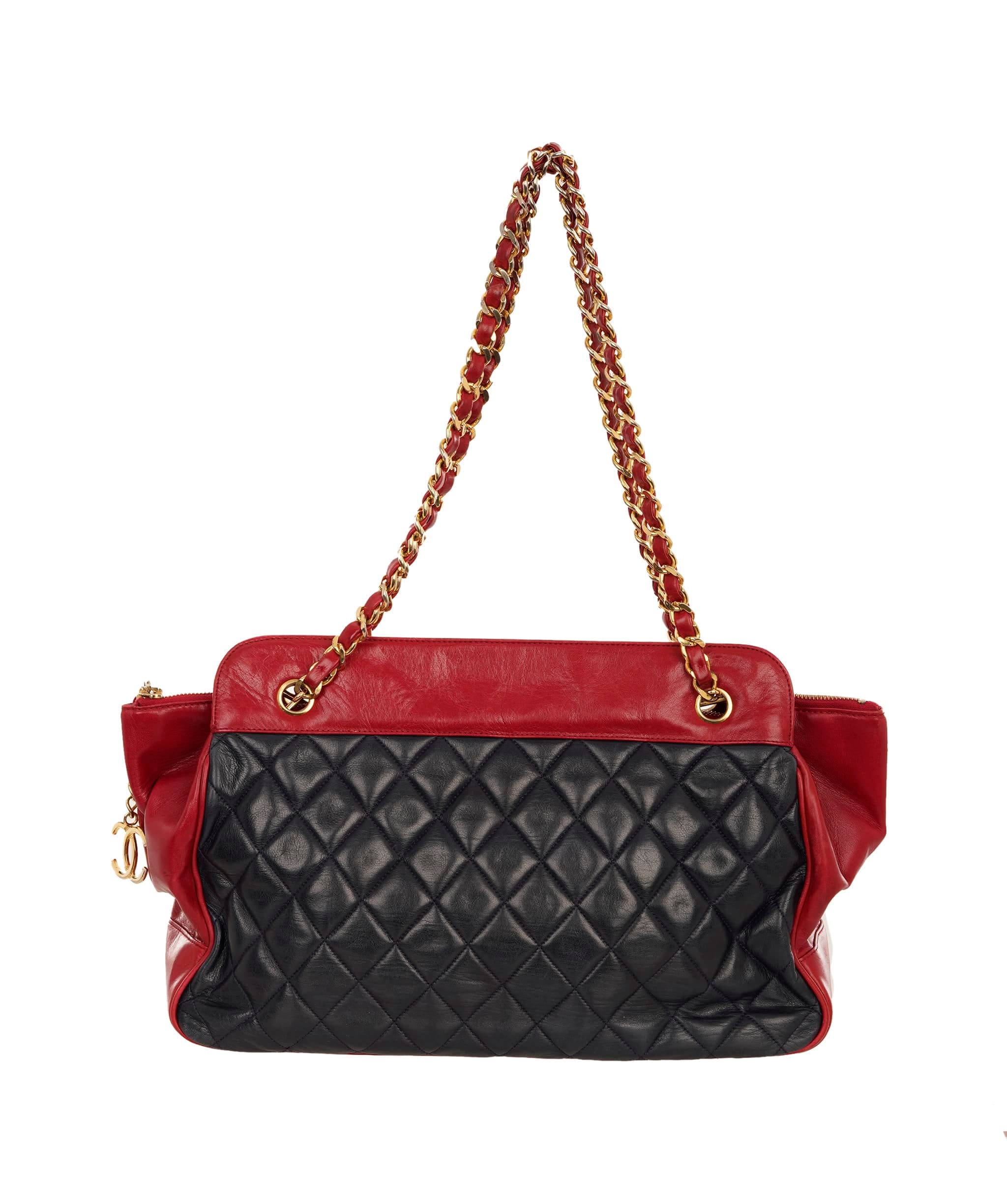 Chanel Chanel Bicolor Shoulder Bag Red/Navy - NAVY ALC4161