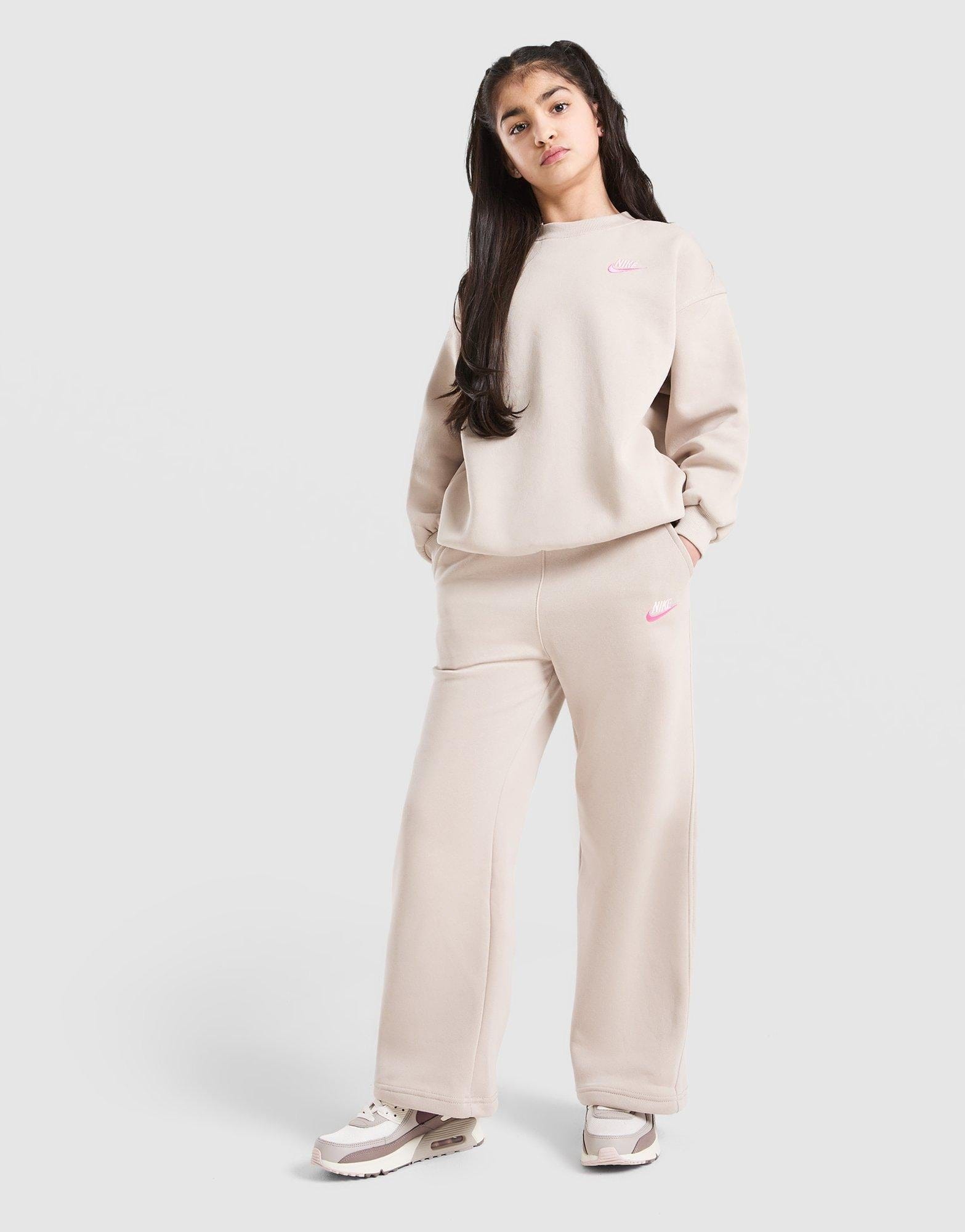 Nike Girls' Dual Tone Oversized Crew Sweatshirt Junior