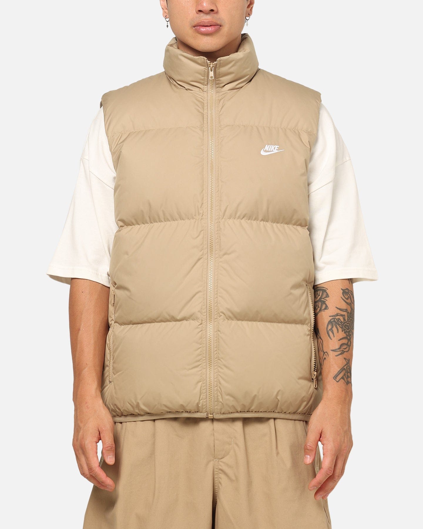 Nike Sportswear Club Therma - FIT Down Puffer Vest Beige