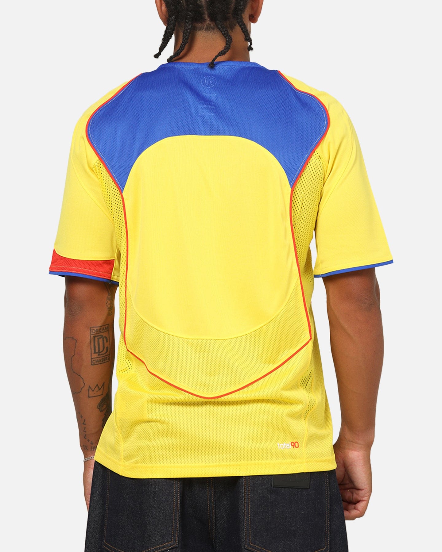 Nike Total 90 Soccer T - Shirt Tour Yellow/Lyon Blue