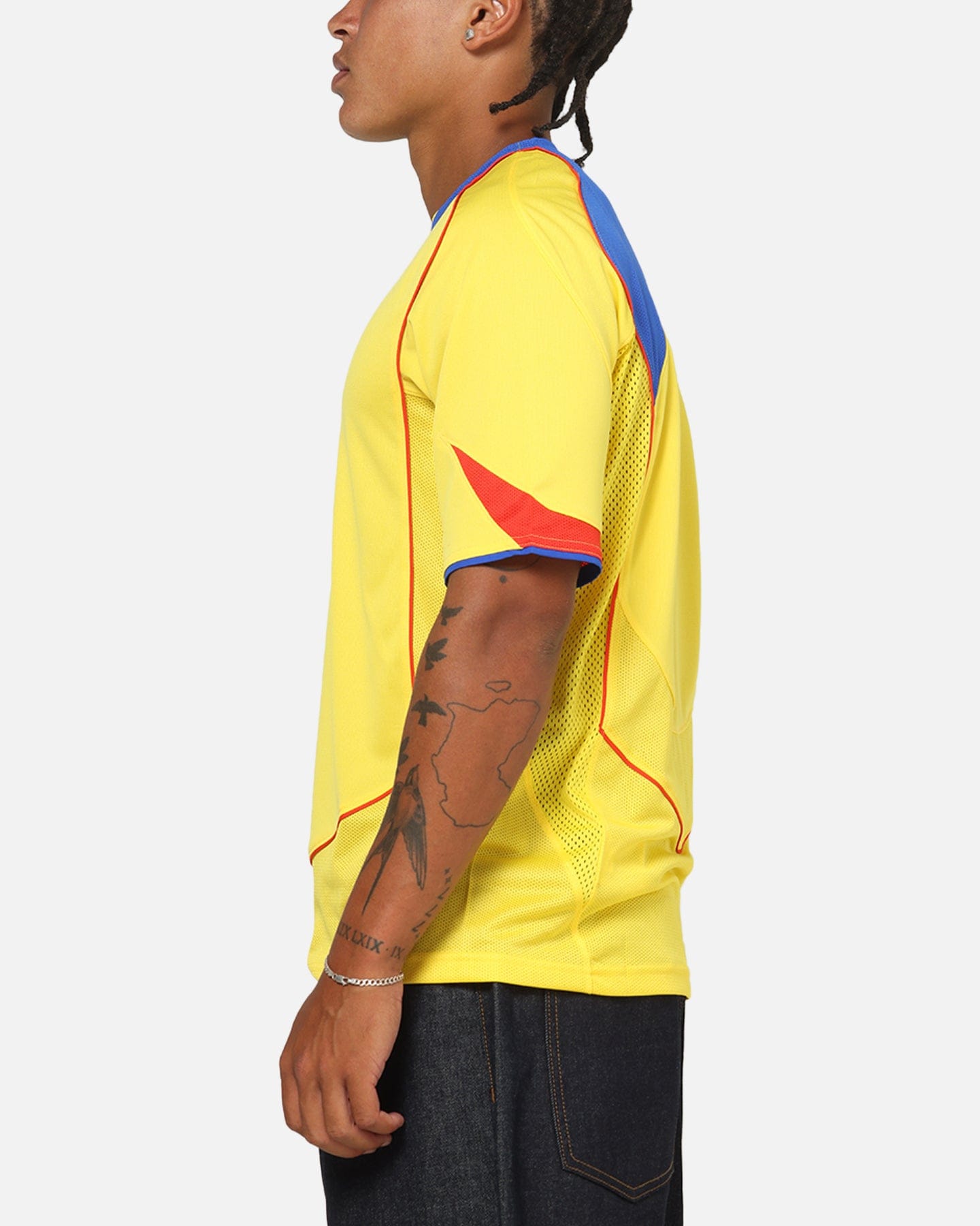 Nike Total 90 Soccer T - Shirt Tour Yellow/Lyon Blue
