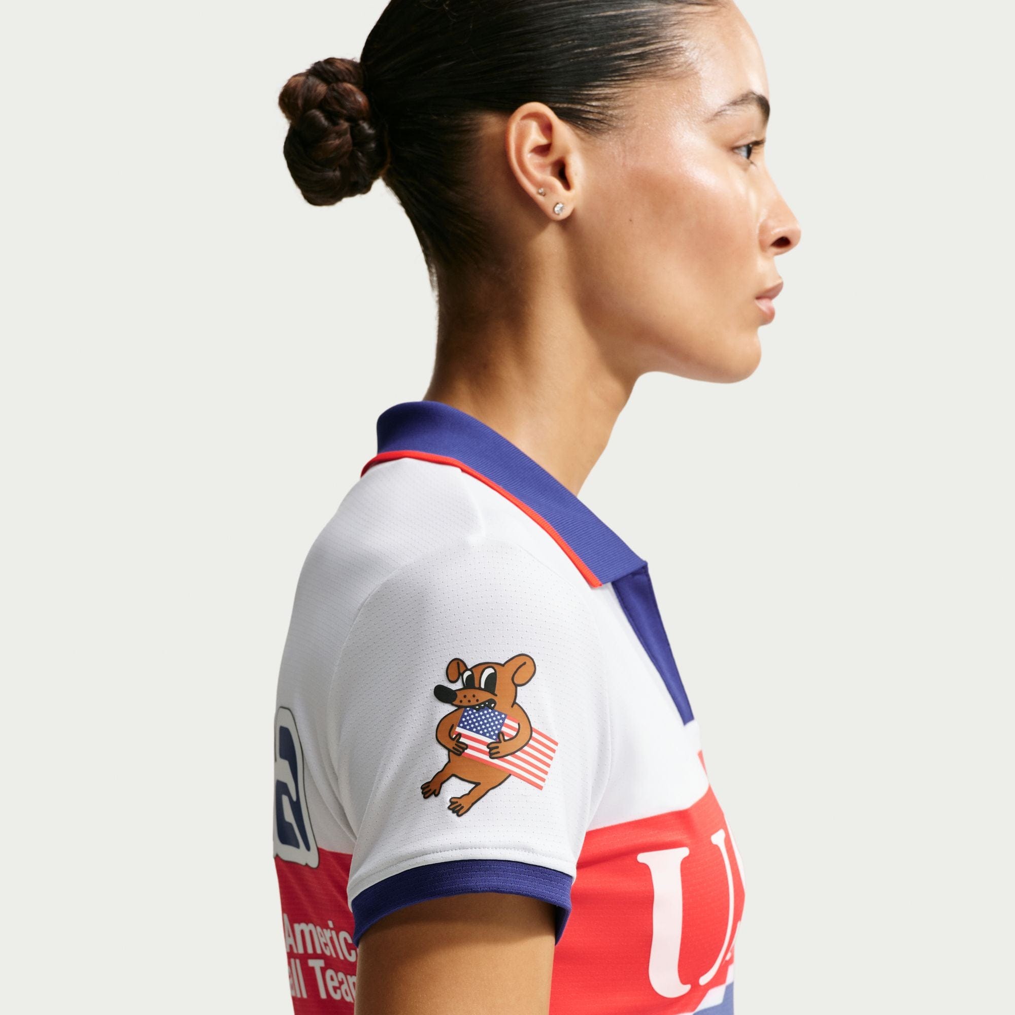 Nike Womens USA x V.A.A. Polo Shirt White