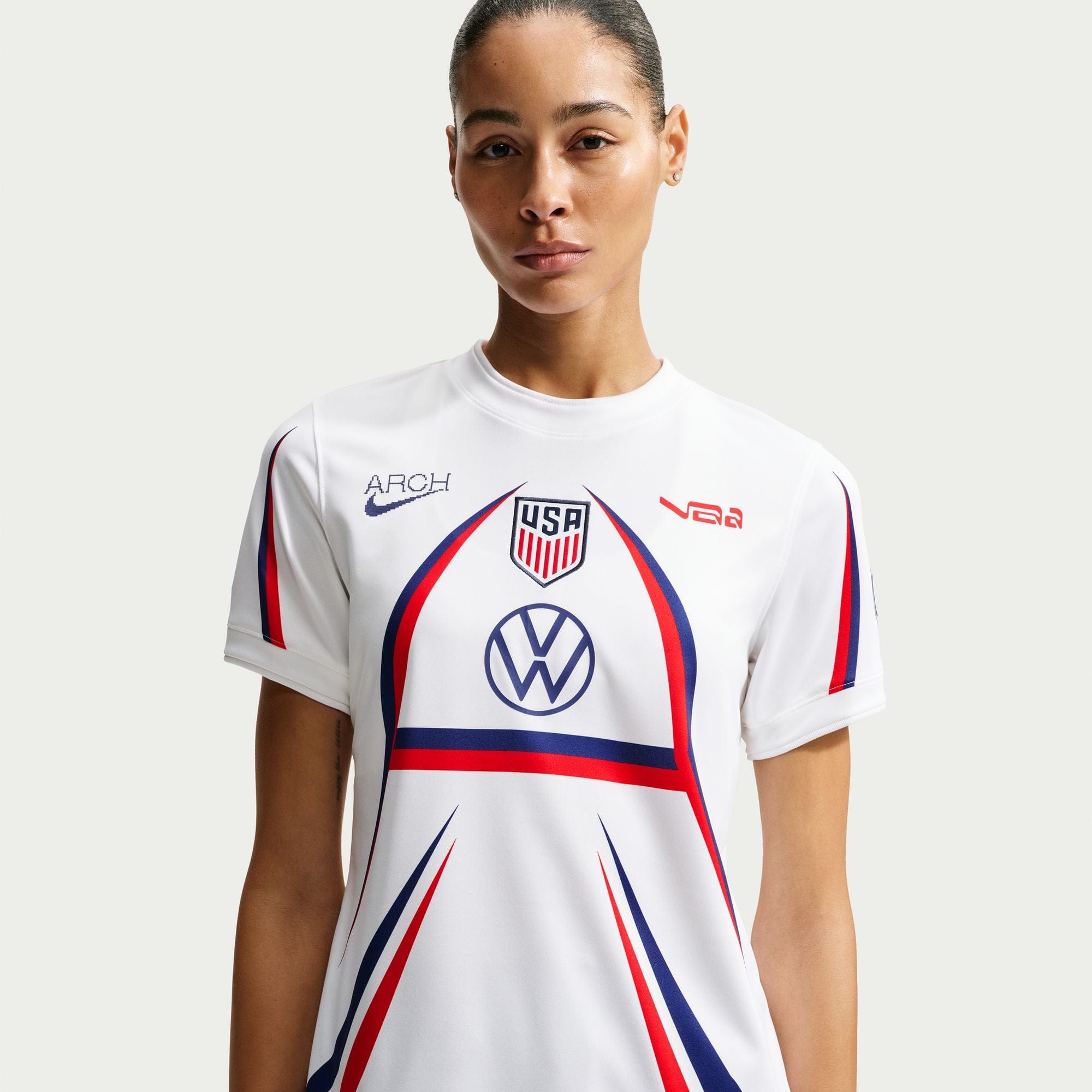 Nike Womens Nike USA x V.A.A. Short - Sleeve Soccer Jersey