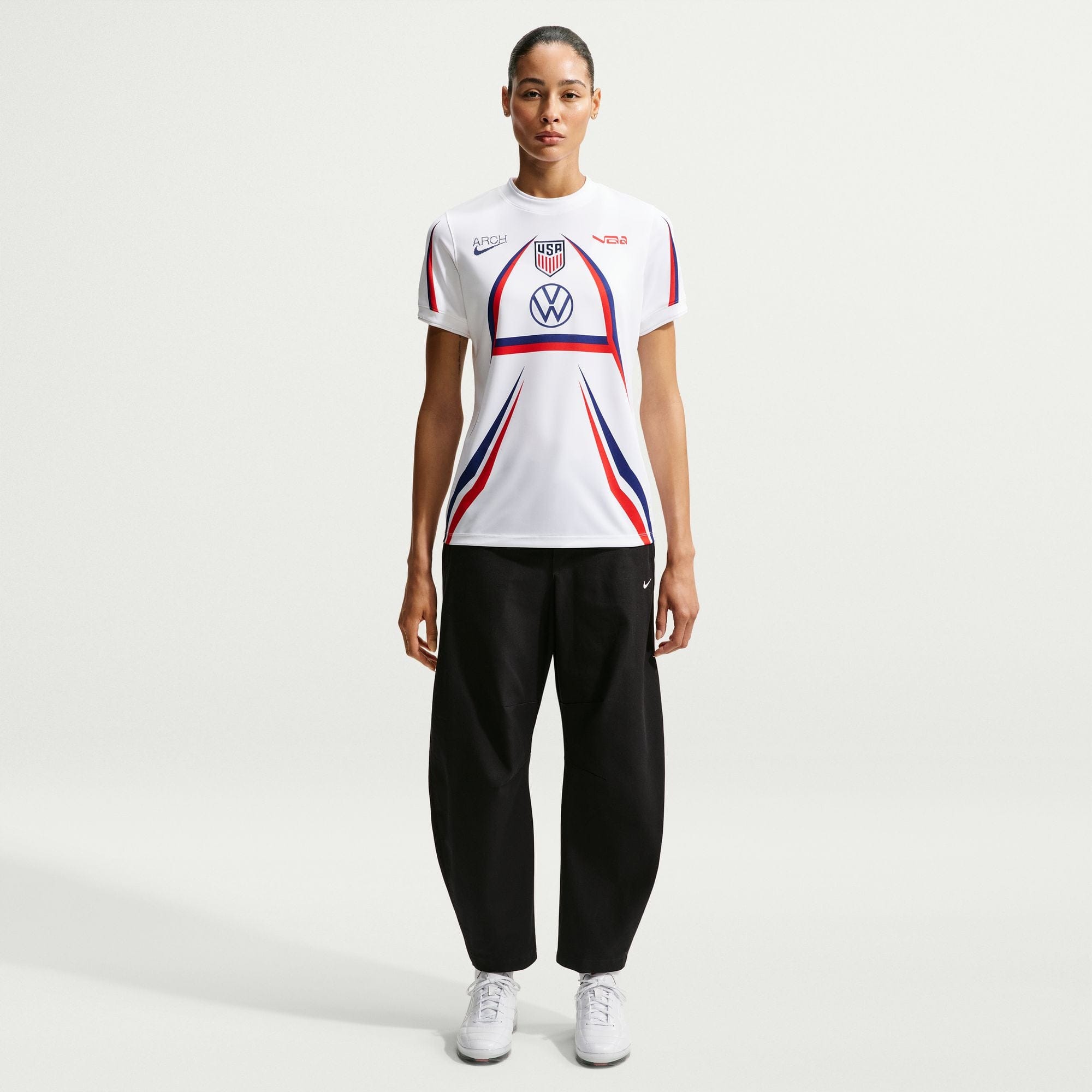 Nike Womens Nike USA x V.A.A. Short - Sleeve Soccer Jersey
