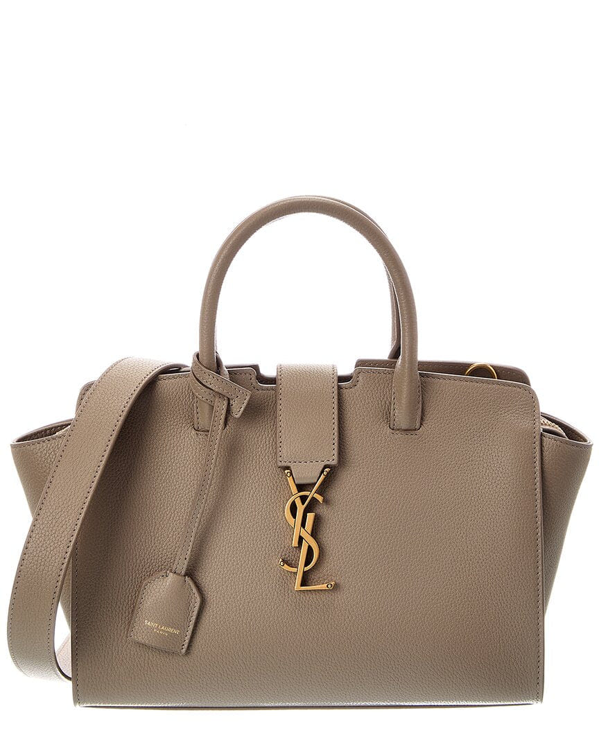 Saint Laurent Downtown Cabas Leather Tote