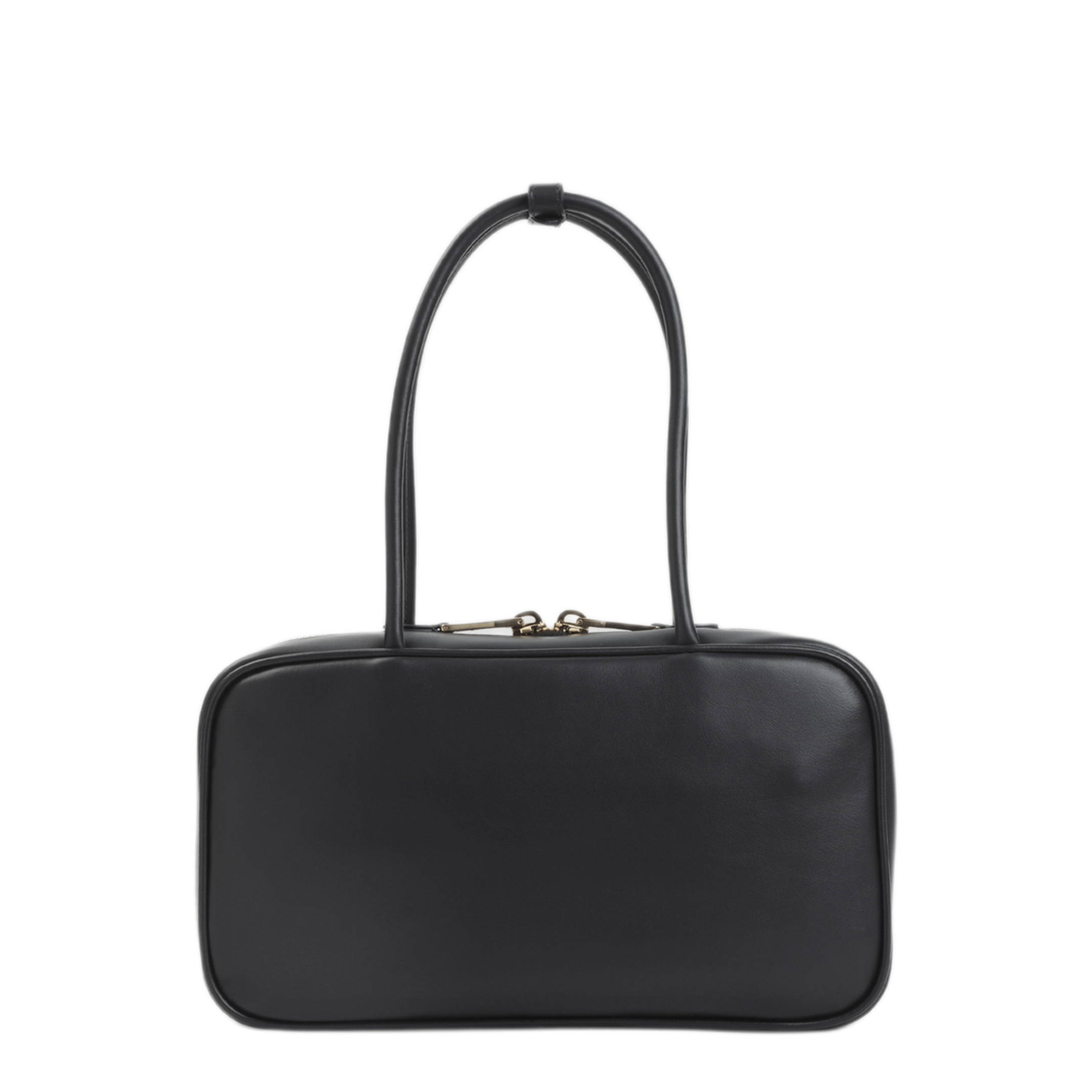 Miu Miu Beau Calfskin Top - Handle Handbag - Black