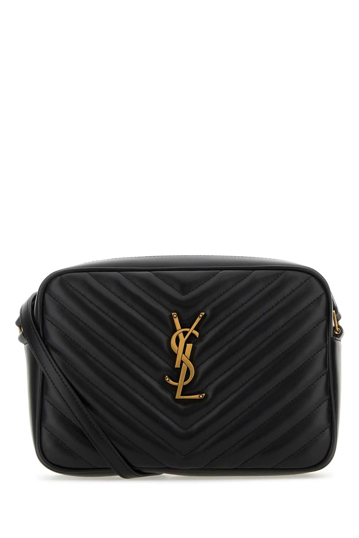 Saint Laurent Women Black Leather Crossbody Bag