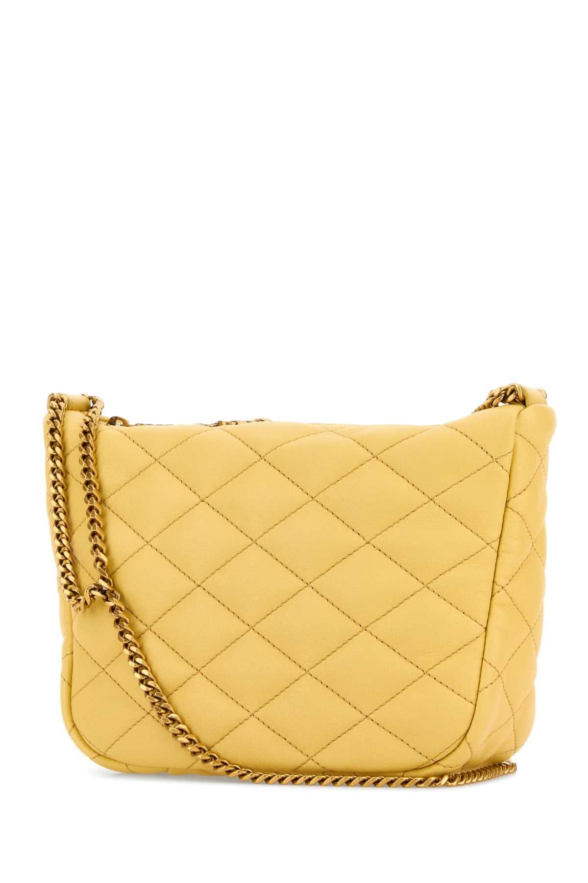 Saint Laurent Women Yellow Leather Crossbody Bag