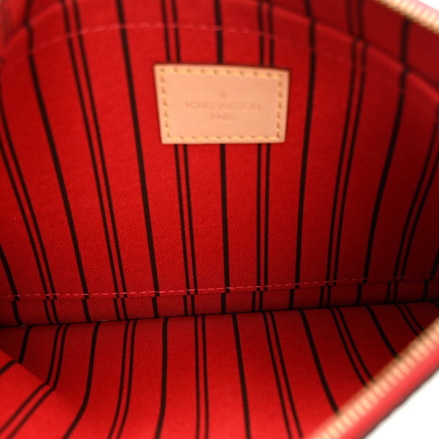 Louis Vuitton Monogram Neverfull MM GM Pochette Cherry