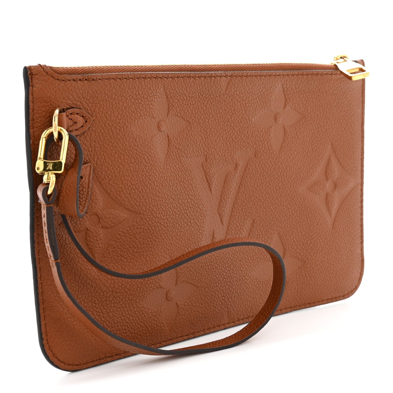 Louis Vuitton Empreinte Monogram Giant Neverfull MM Pochette Caramel
