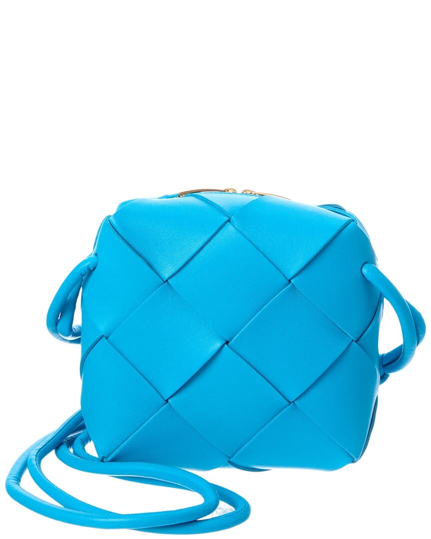 Bottega Veneta Cassette Mini Intrecciato Leather Camera Bag