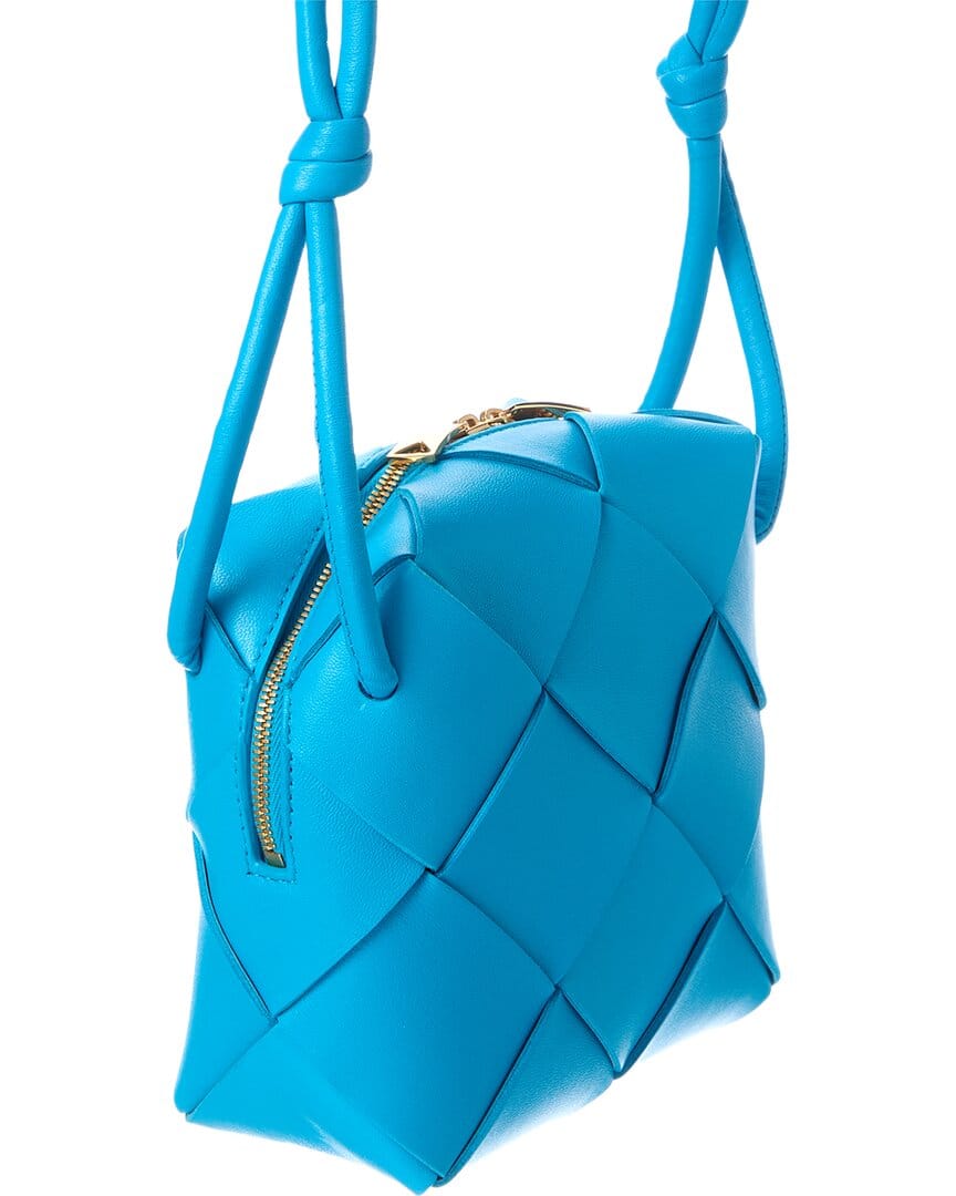 Bottega Veneta Cassette Mini Intrecciato Leather Camera Bag