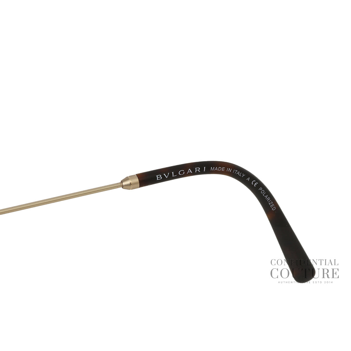 Bvlgari Brown Tortoiseshell Pilot Sunglasses