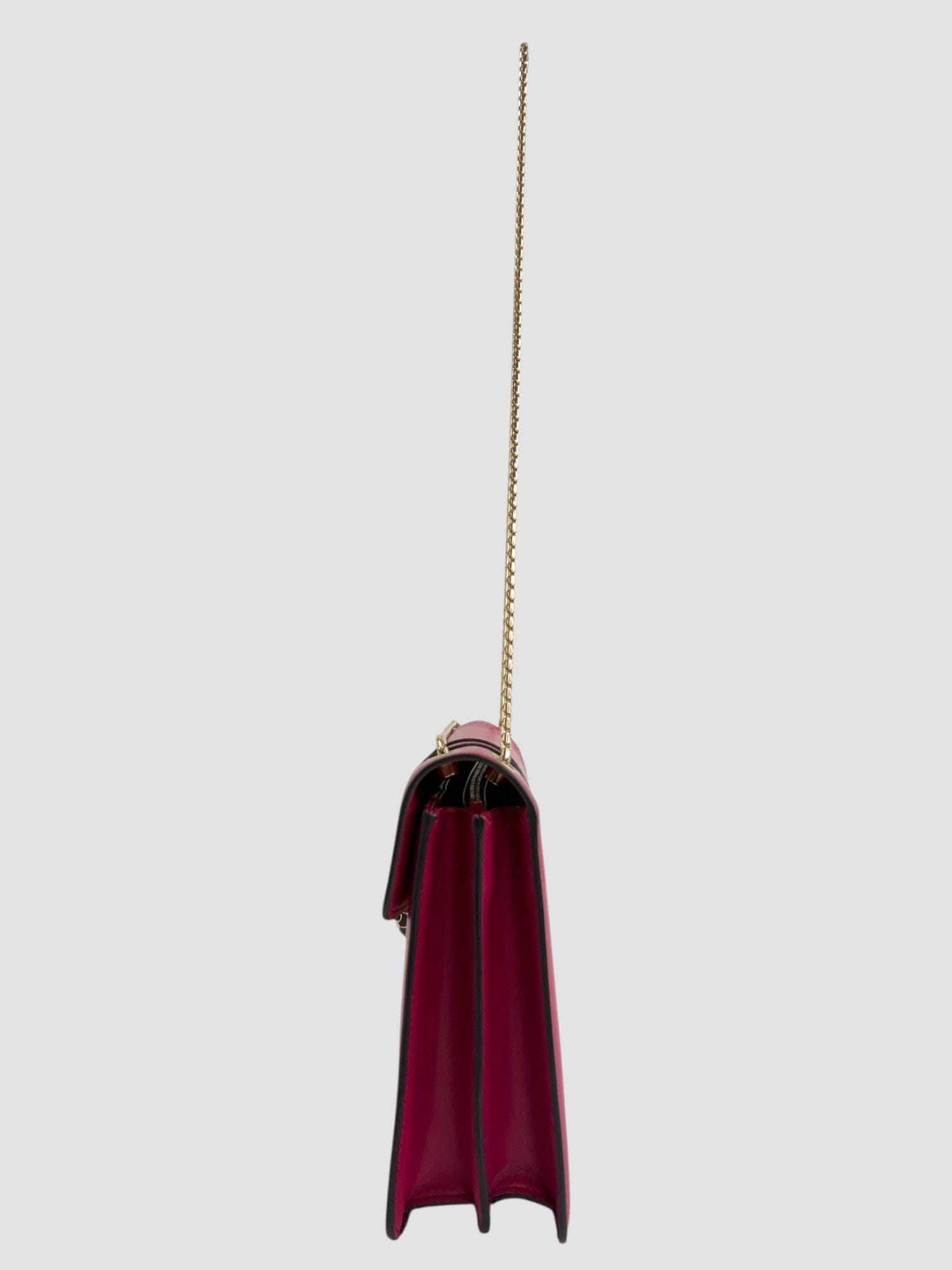 Bvlgari Pink Leather Serpenti Shoulder Bag