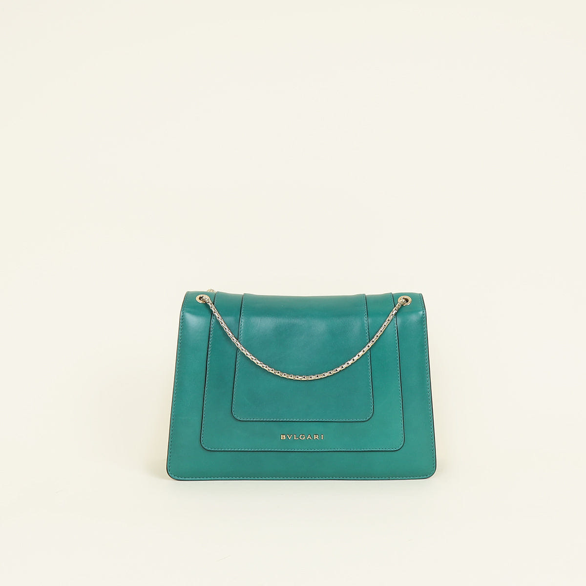 Bvlgari Green Serpenti Forever Flap Shoulder Bag