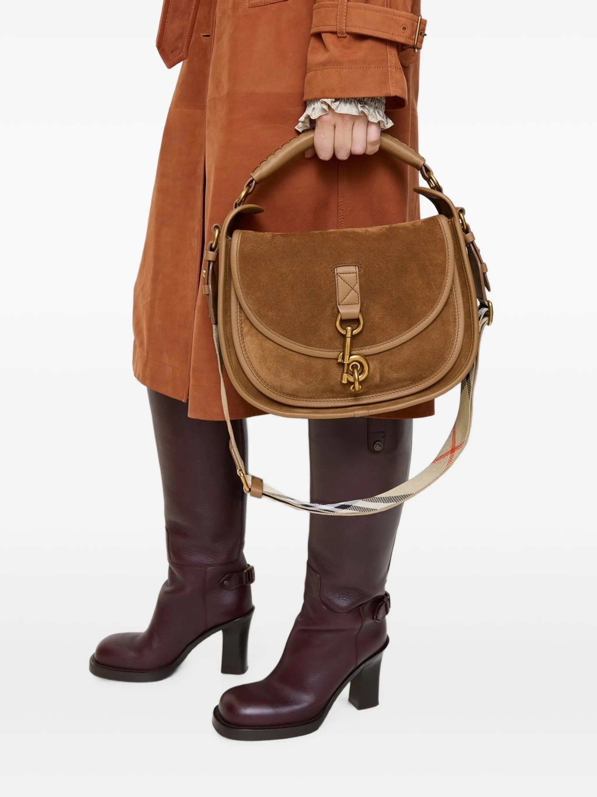 Burberry small B - clip cross body bag