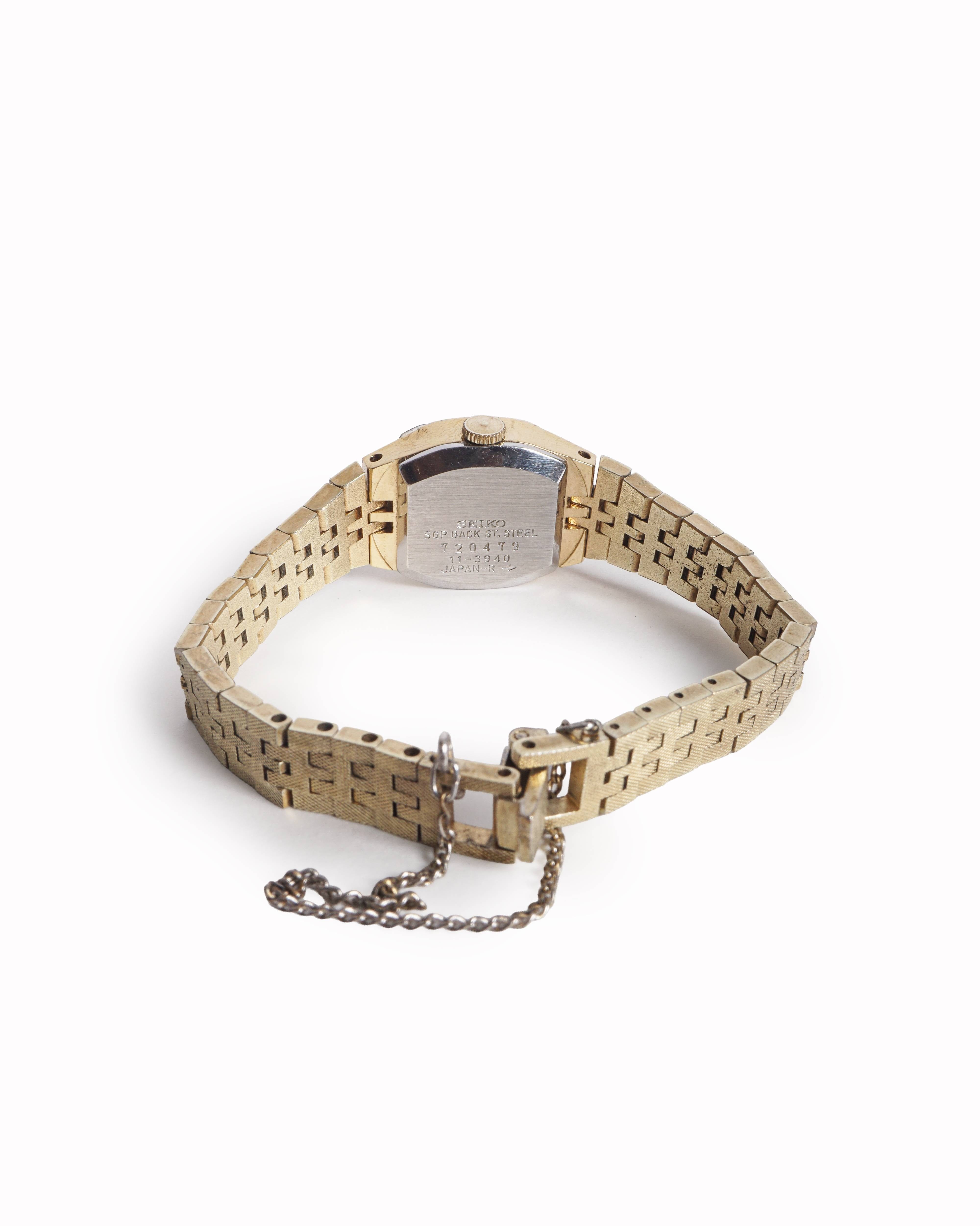 Seiko Vintage Seiko Gold - Tone Integrated Bracelet Watch