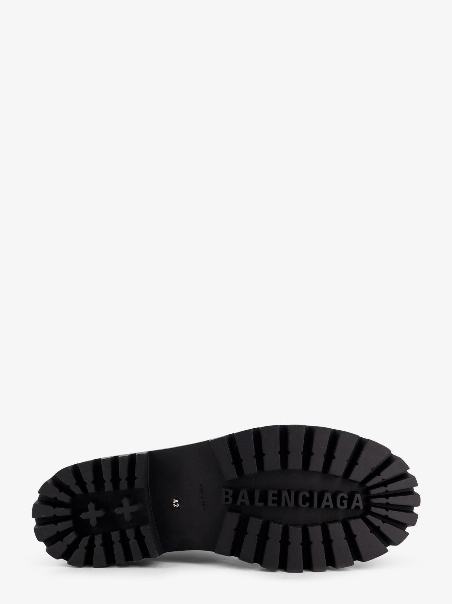 Balenciaga Leather boots with maxi rubber sole