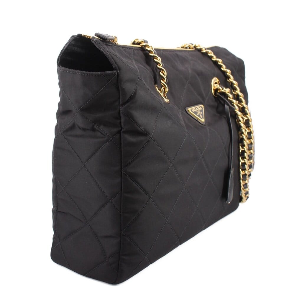 Prada RE EDITION CHAIN TOTES BLACK