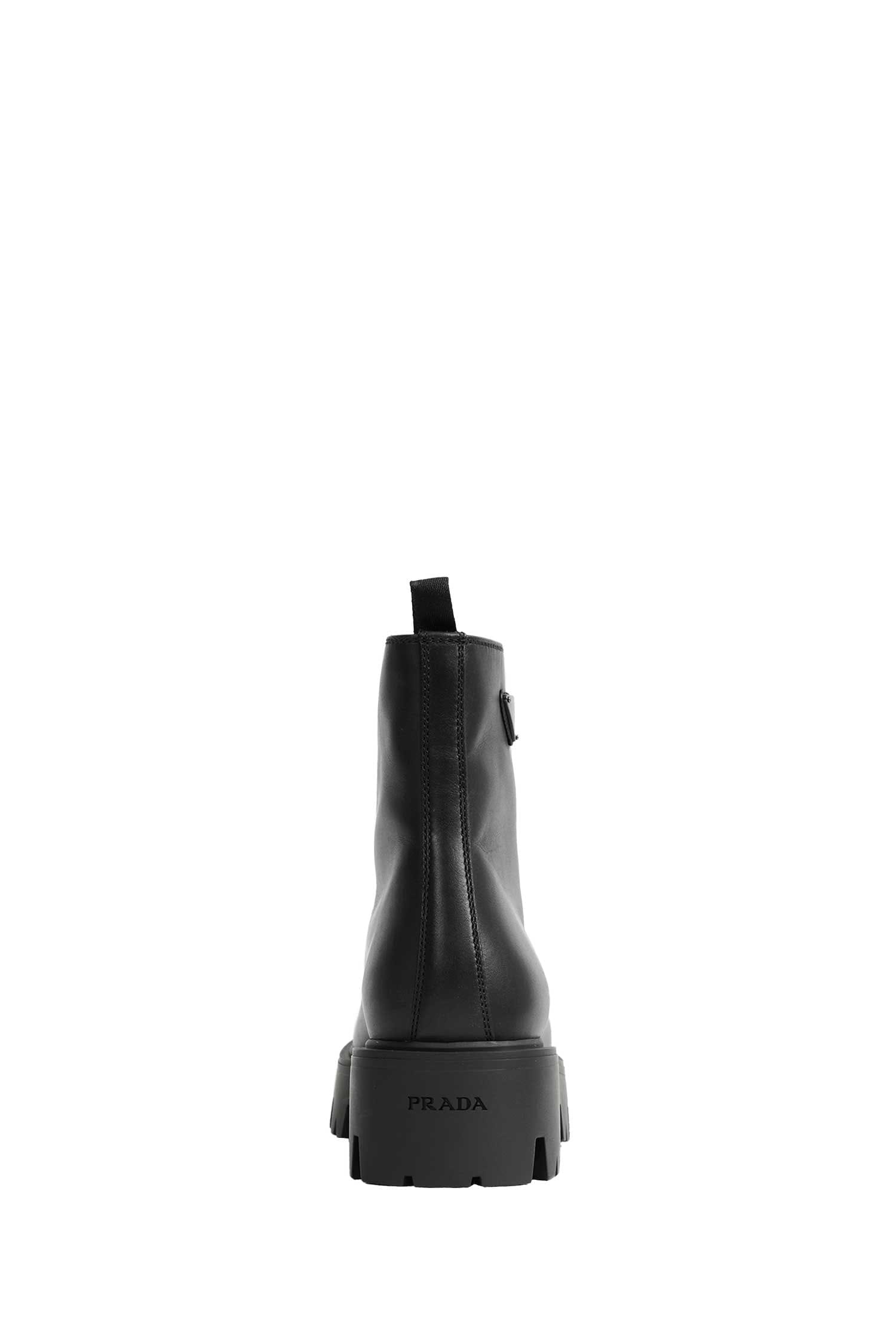 Prada Leather Zipper Booties