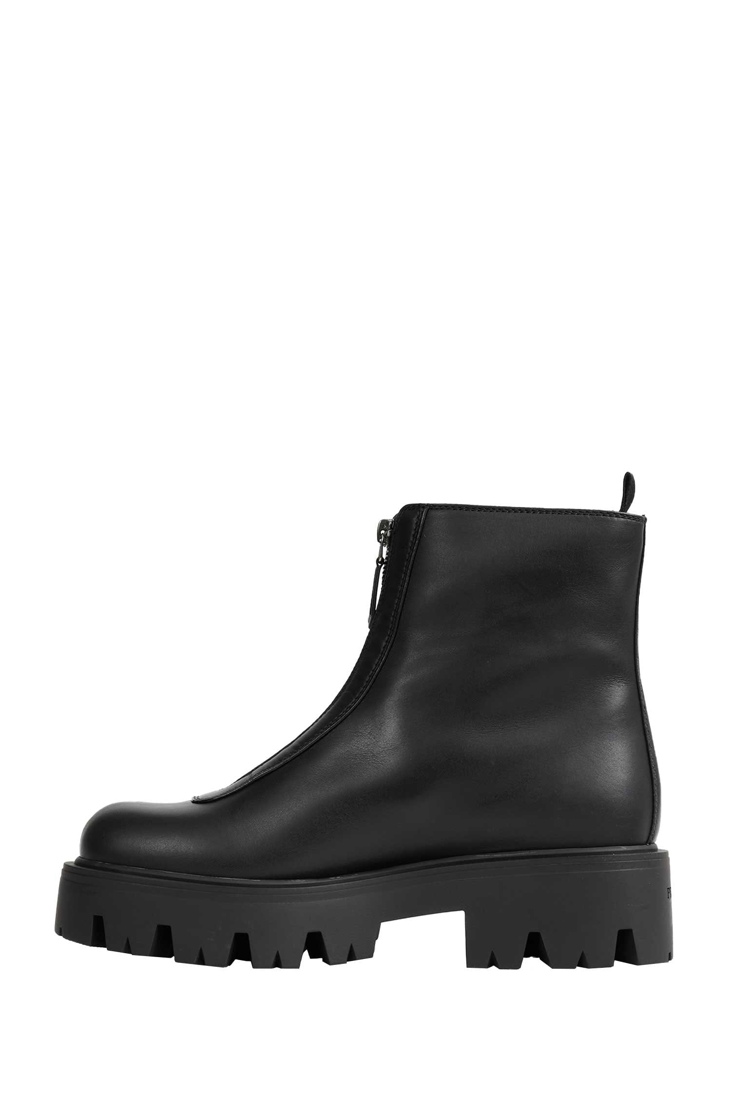 Prada Leather Zipper Booties