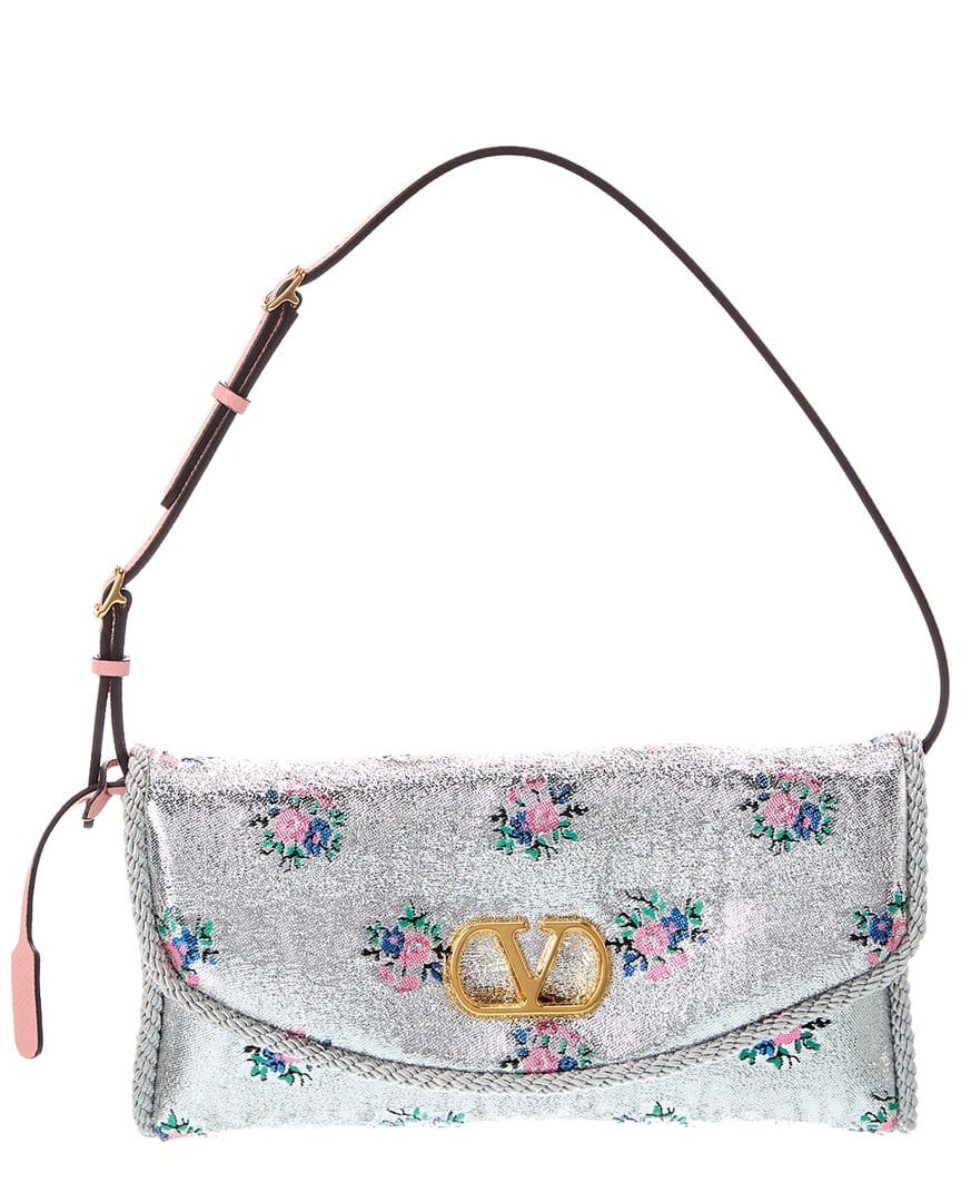 Valentino Devain Small Canvas Shoulder Bag