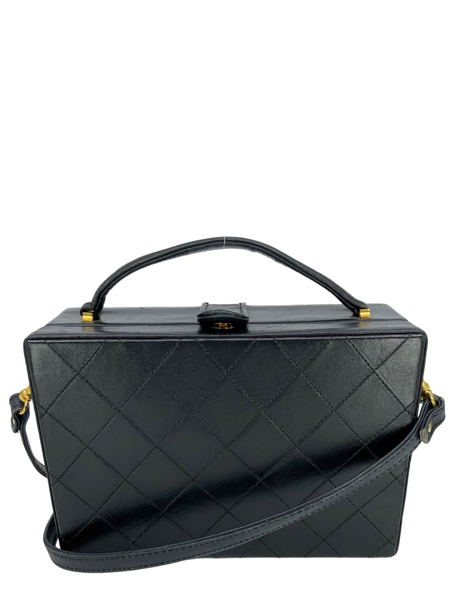 CHANEL Vintage Quilted Lambskin Box Bag