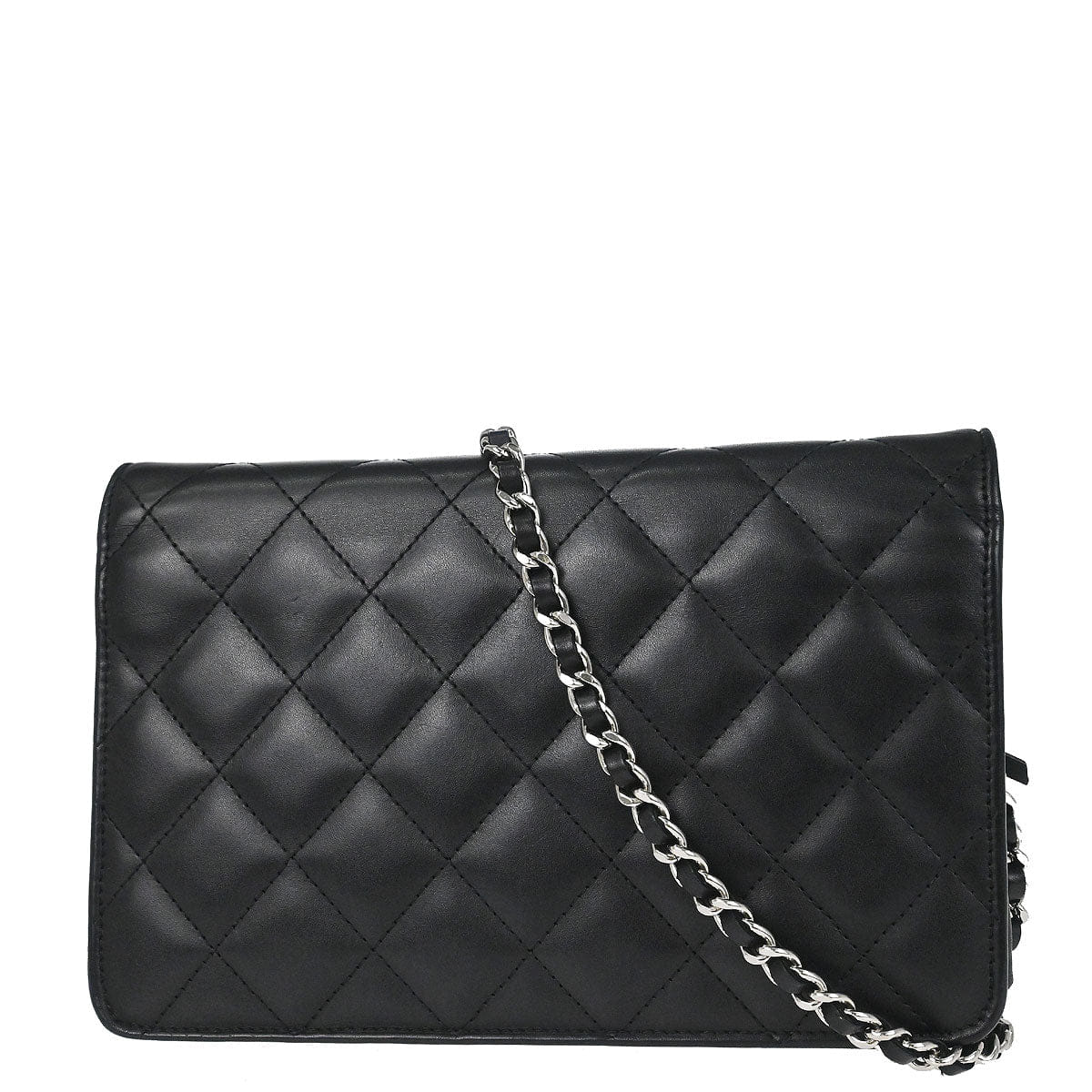 Chanel 2012 Calfskin Cambon Ligne WOC Wallet on Chain Shoulder Bag
