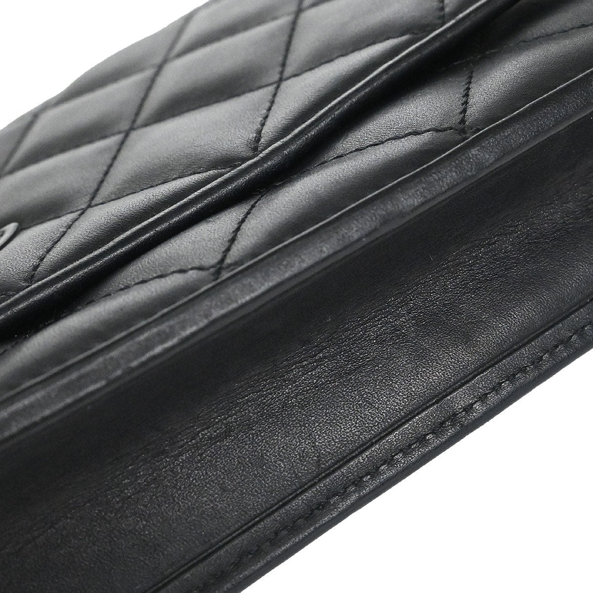 Chanel 2012 Calfskin Cambon Ligne WOC Wallet on Chain Shoulder Bag