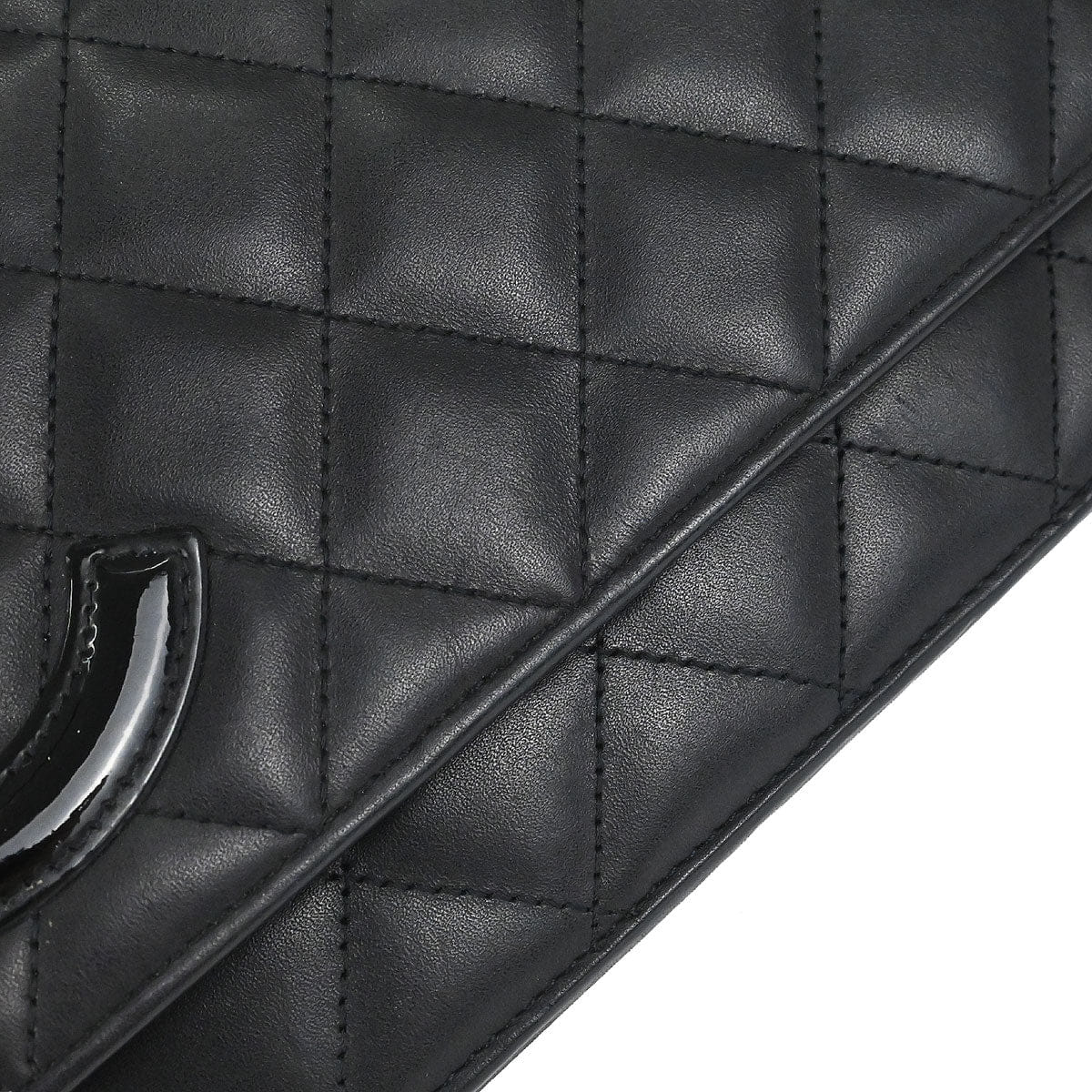 Chanel 2012 Calfskin Cambon Ligne WOC Wallet on Chain Shoulder Bag